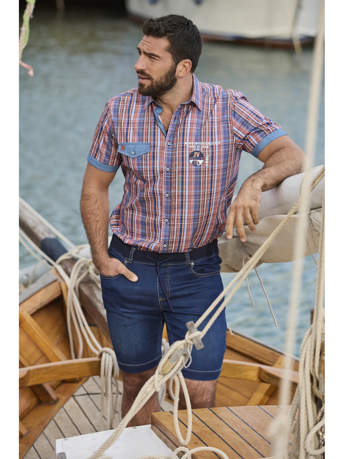 Thumbnail - Jan Vanderstorm Karohemd "Kurzarmhemd WIM"