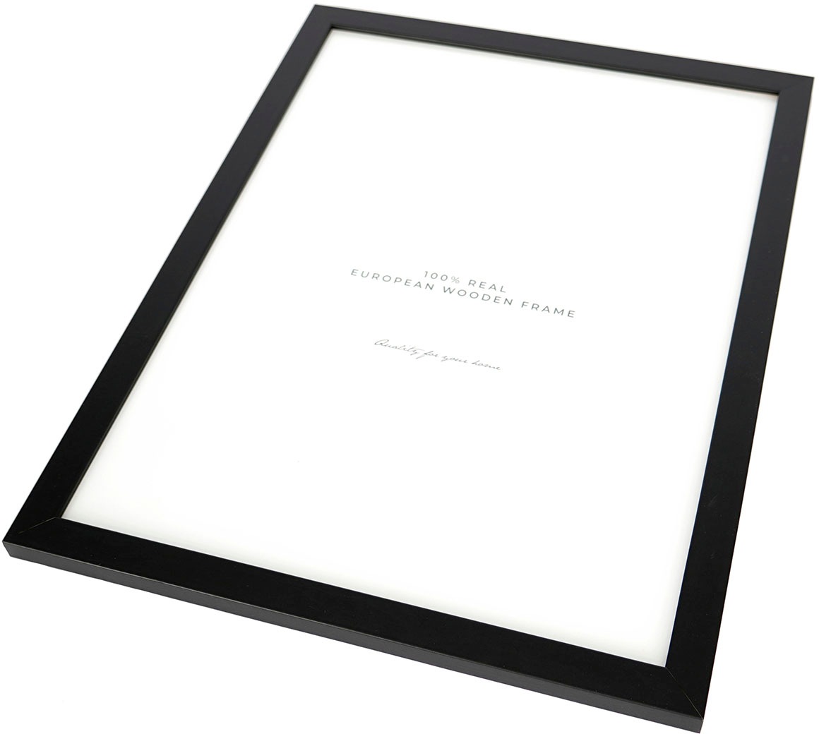 queence Bild »Set Halli«, (1 St.), HD Premium Poster-Druck inkl. Holzrahmen - 3er Set