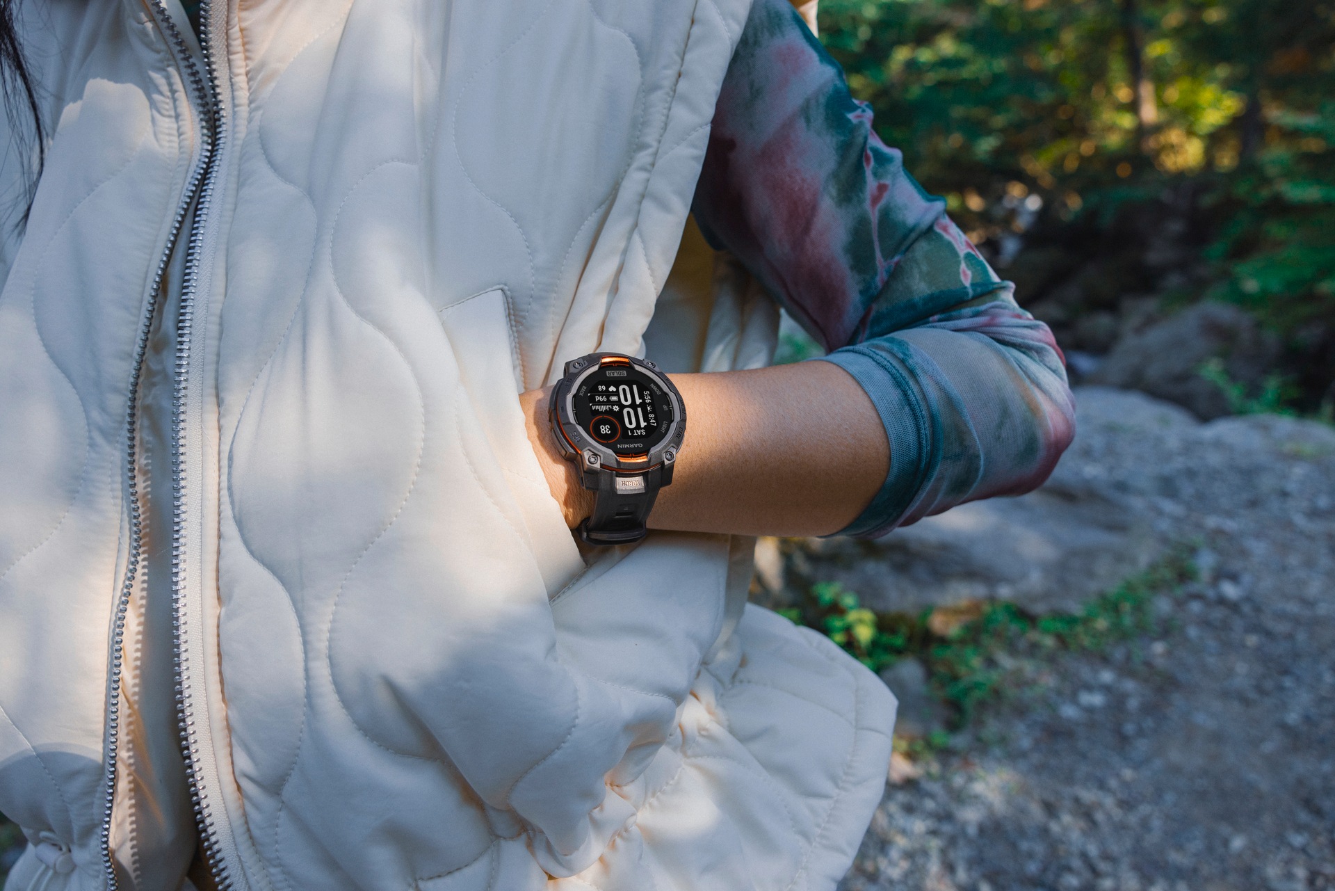 Garmin Smartwatch »Instinct 3 Solar« (3,3 cm / 1,3 ″)