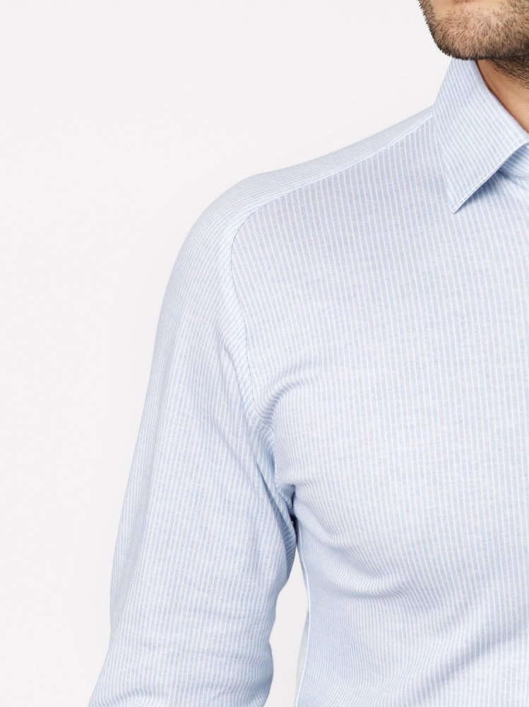 DESOTO Langarmhemd »Casual Kent 1/1« Jerseyhemd, Kentkragen, Slim Fit