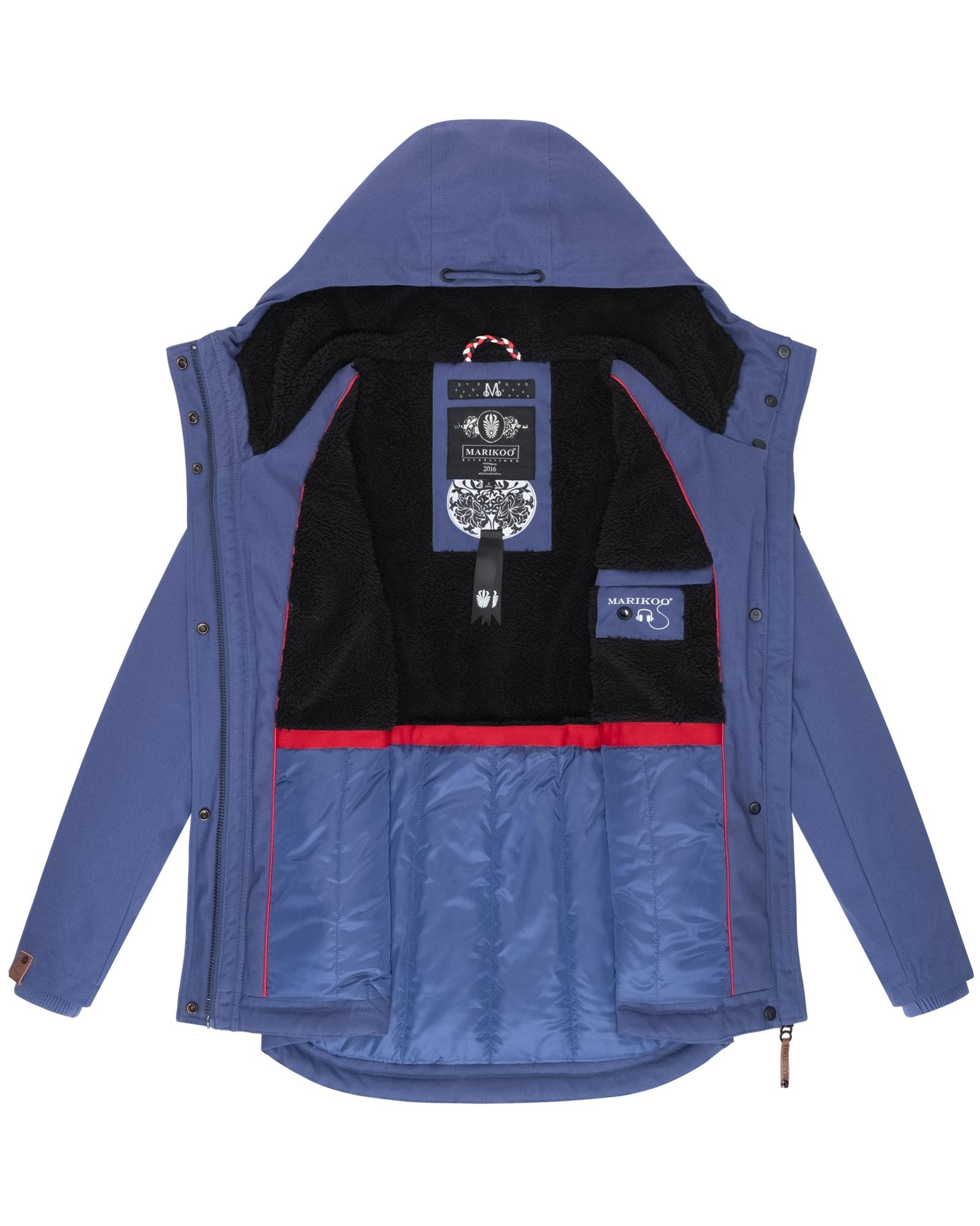 Marikoo Winterjacke »Bikoo«, mit Kapuze, sportliche Damen Outdoor Baumwolljacke mit Kapuze