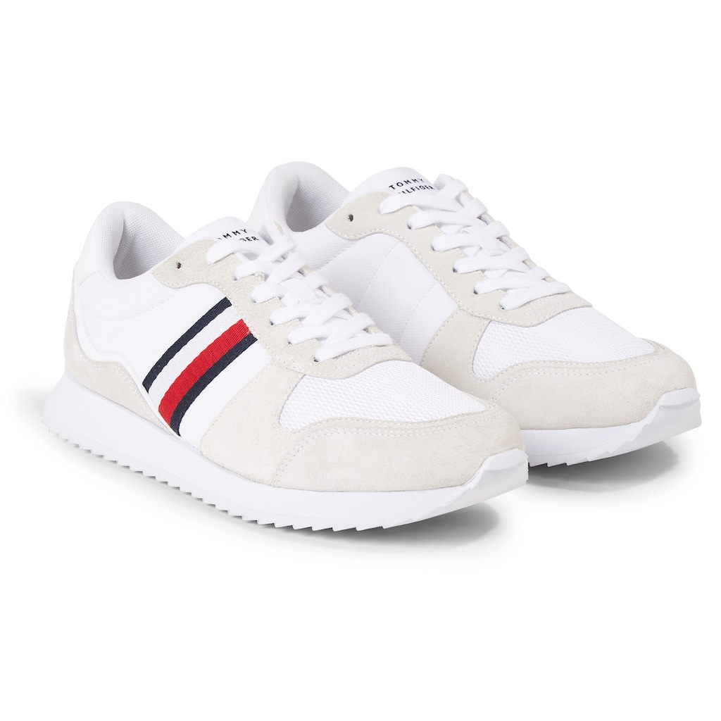 Tommy Hilfiger Sneaker »RUNNER EVO MIX ESS«, mit seitlichen Streifen, Freizeitschuh, Halbschuh, Schnürschuh