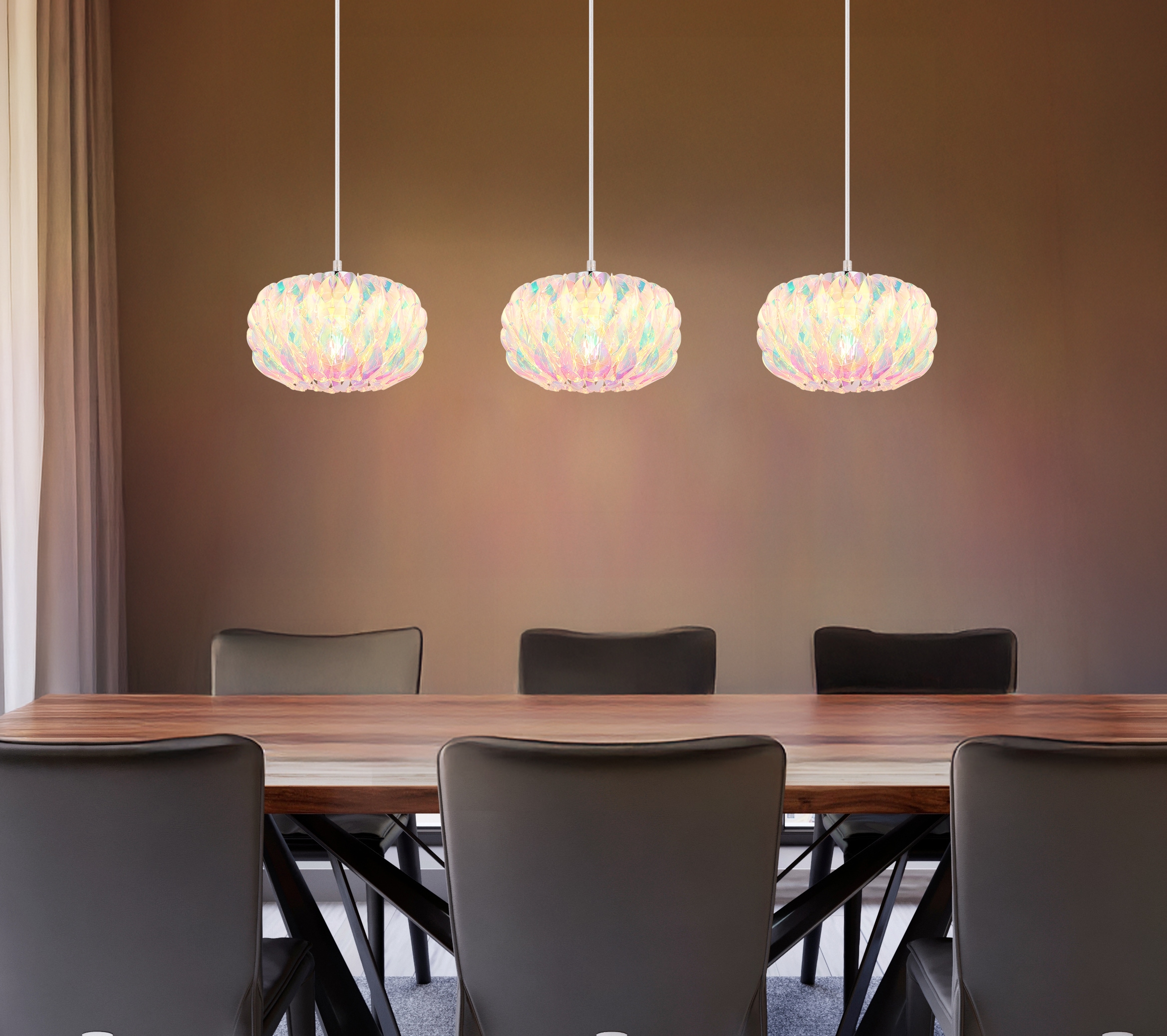 GLOBO LIGHTING Hängeleuchte »JUANA« E27 1 Stk. Verchromte Hängeleuchte mit Klarglas, modern & flexibel