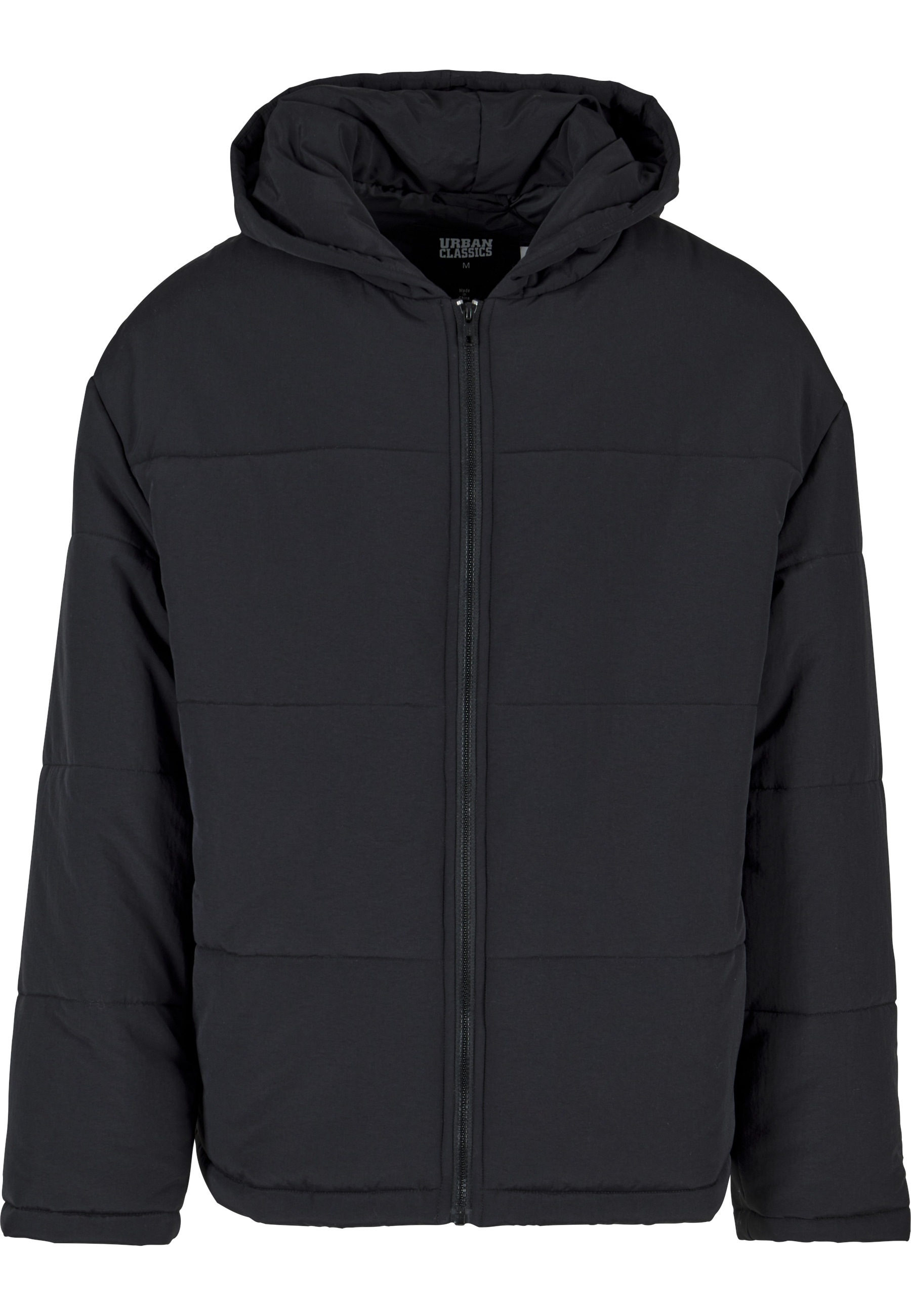 URBAN CLASSICS Allwetterjacke »Urban Classics Herren Hooded Block Puffer Jacket« 1 Stk. tlg. mit Kapuze