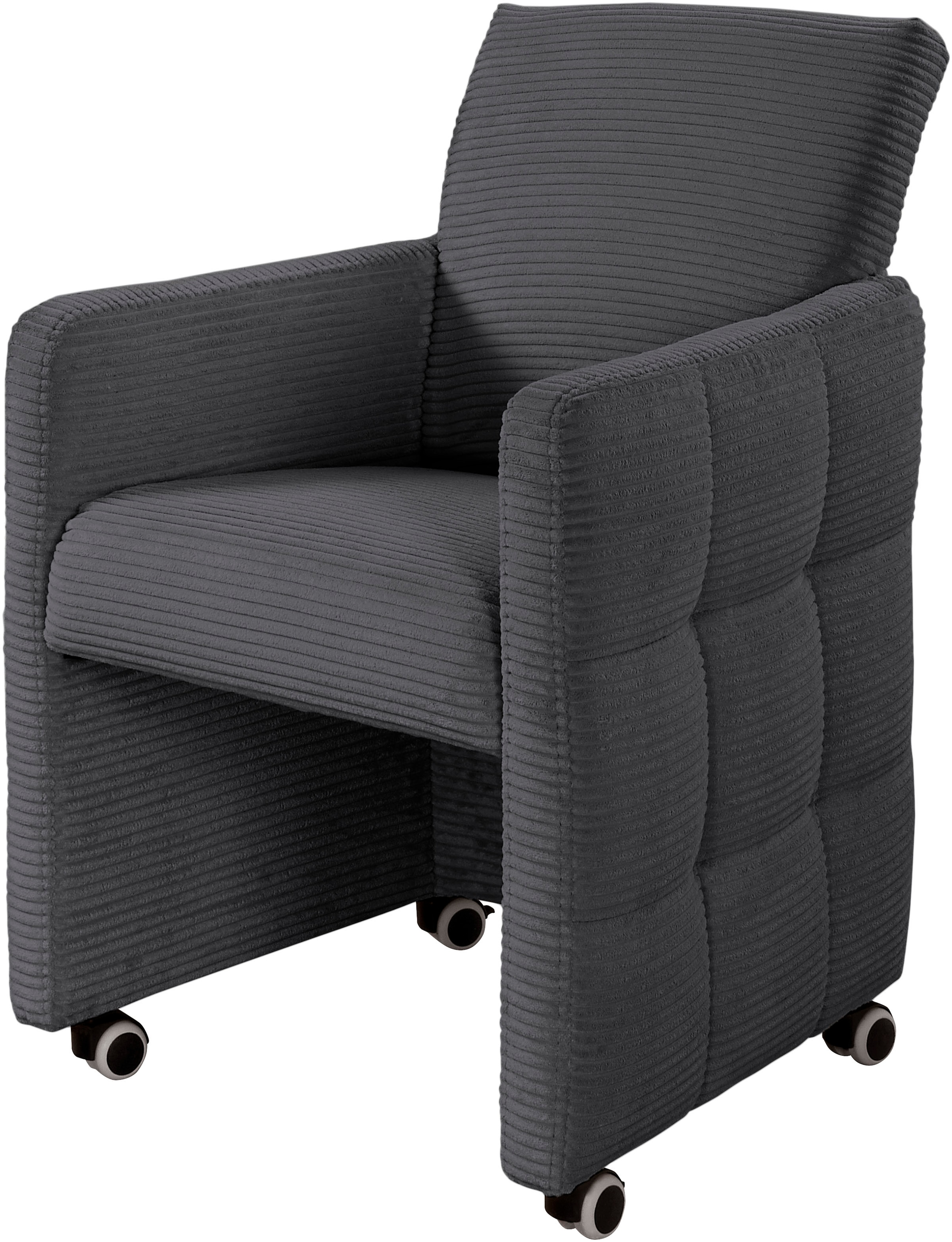 exxpo - sofa fashion Sessel "Barista, Loungesessel auf Rollen mit hoher Bod günstig online kaufen