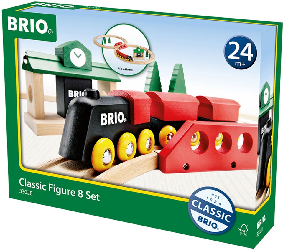 BRIO® Spielzeug-Eisenbahn »Bahn Acht Set - Classic Line«, (Set), Made in Europe, FSC®- schützt Wald - weltweit