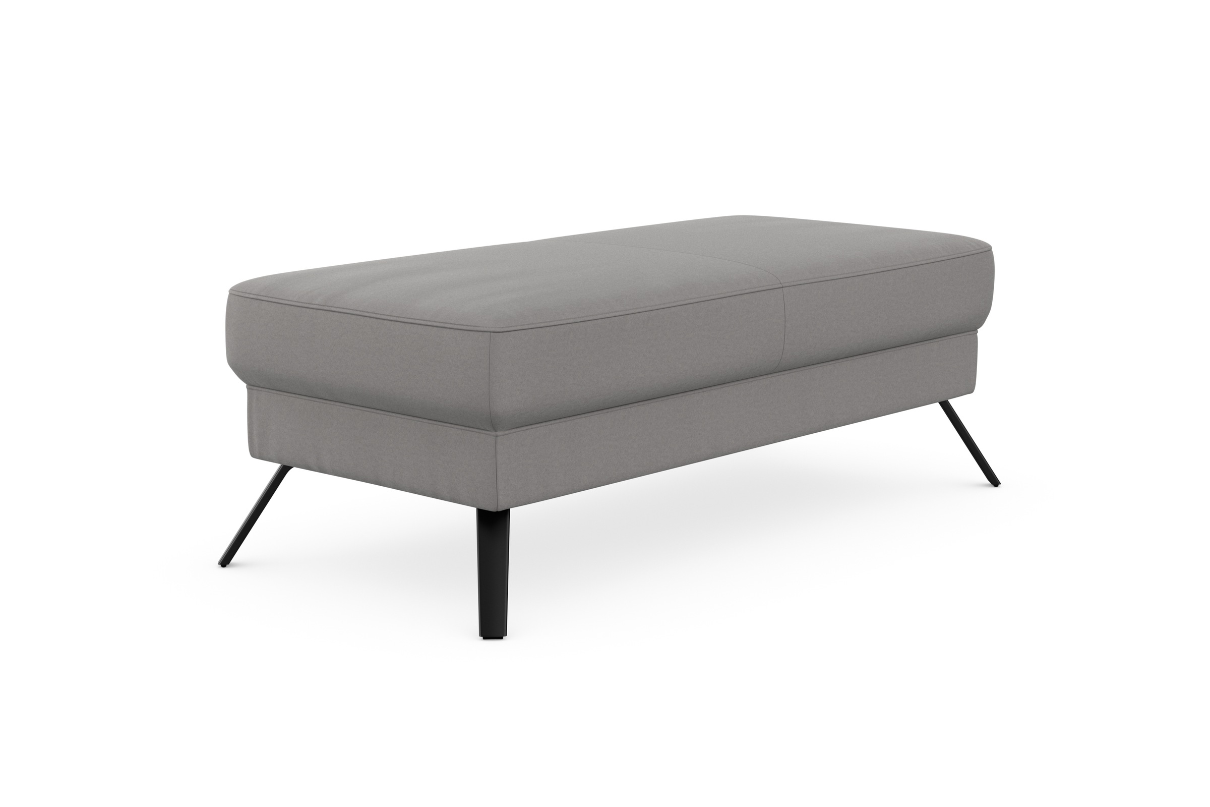 Hockerbank SIT & MORE "Lindholm", grau (anthrazit), B:135cm H:48cm T:65cm, Hocker 5