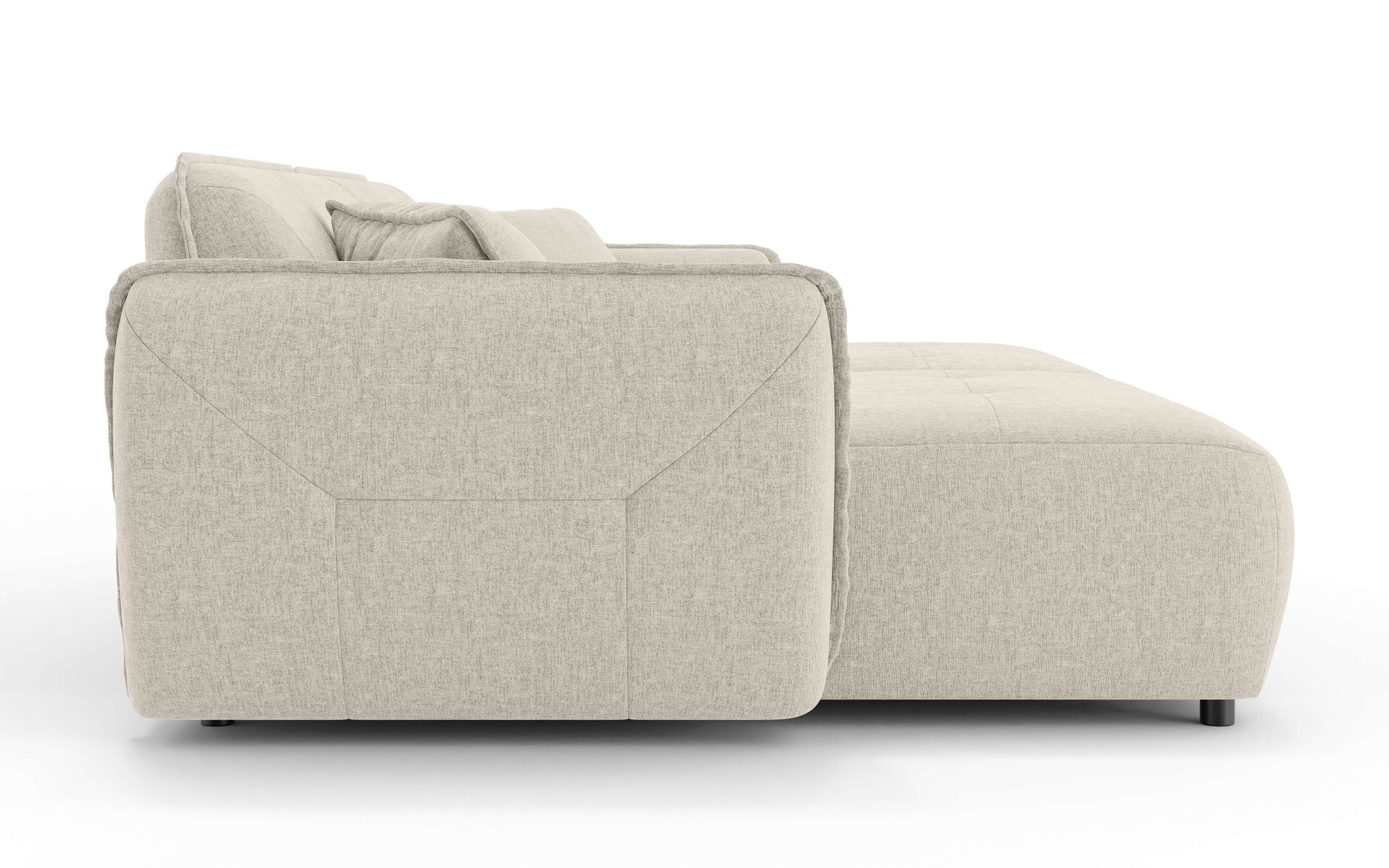 Home affaire Big-Sofa »MIRELDA Design-Sofa mit Steppungen, extra tief, Breite 251 cm« elegant und bequem, enthält 2 Zierkissen, belastbar bis 480kg