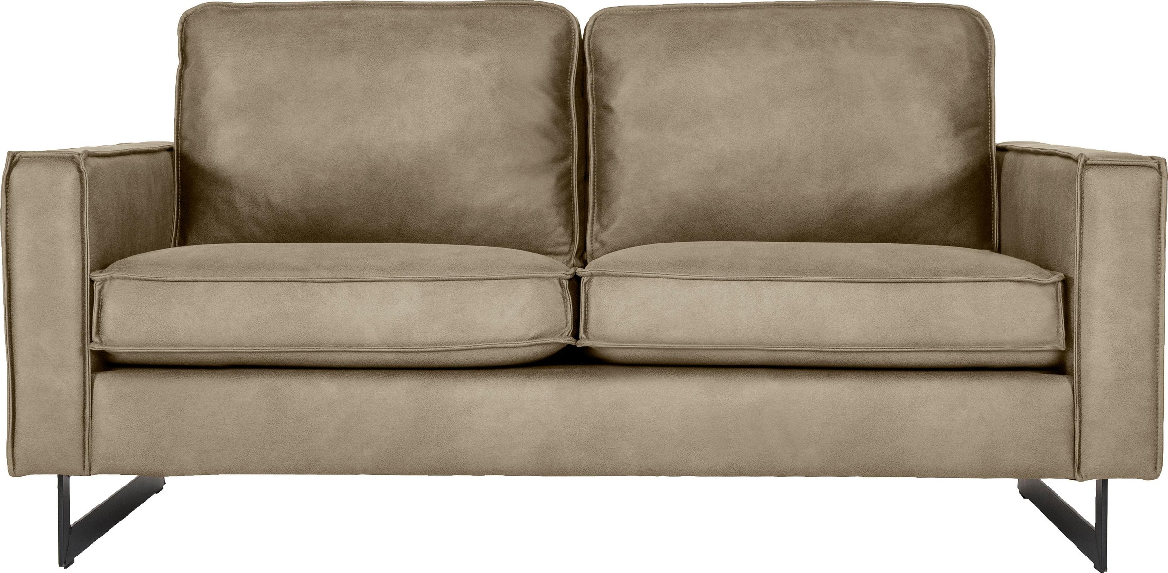 Home affaire 2-Sitzer "Pinto, 166 cm, Cord, Chenille, Lederoptik" mit Keder günstig online kaufen