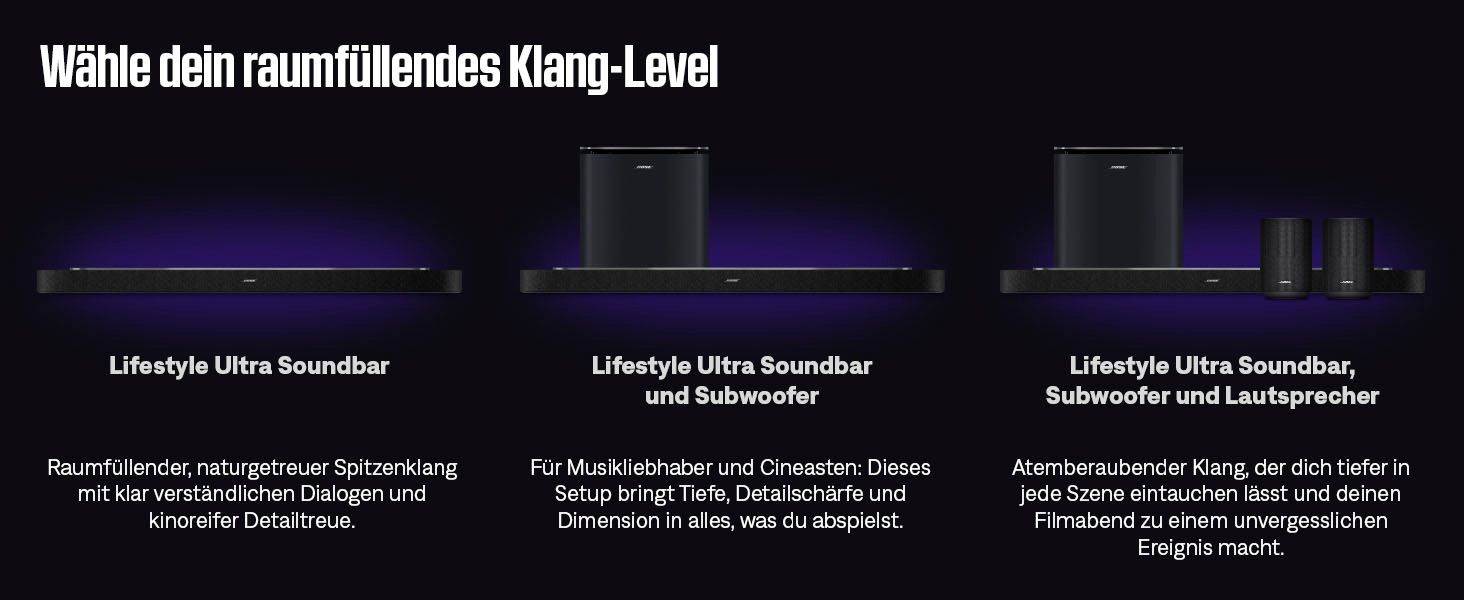 Bose Smart Speaker »Lifestyle Ultra« (A2DP Bluetooth | Bluetooth | WLAN App-Steuerung | Equalizer | Mikrofon | Mikrofon-Stummschaltung | Multiroom | Sprachsteuerung )