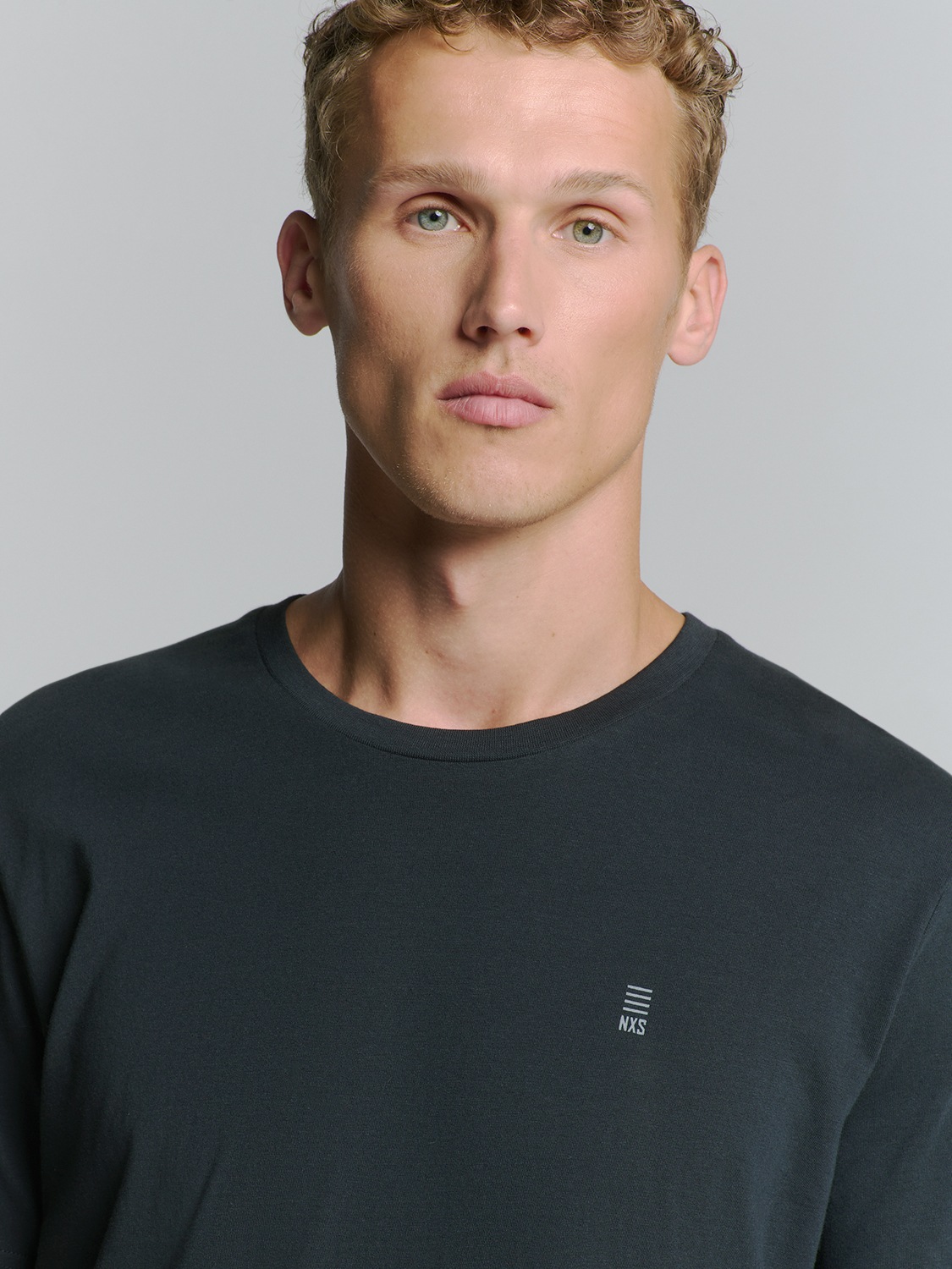 NO EXCESS T-Shirt »No Excess Basic Rundhals T-Shirt T-Shirt Crewneck Solid Basic«