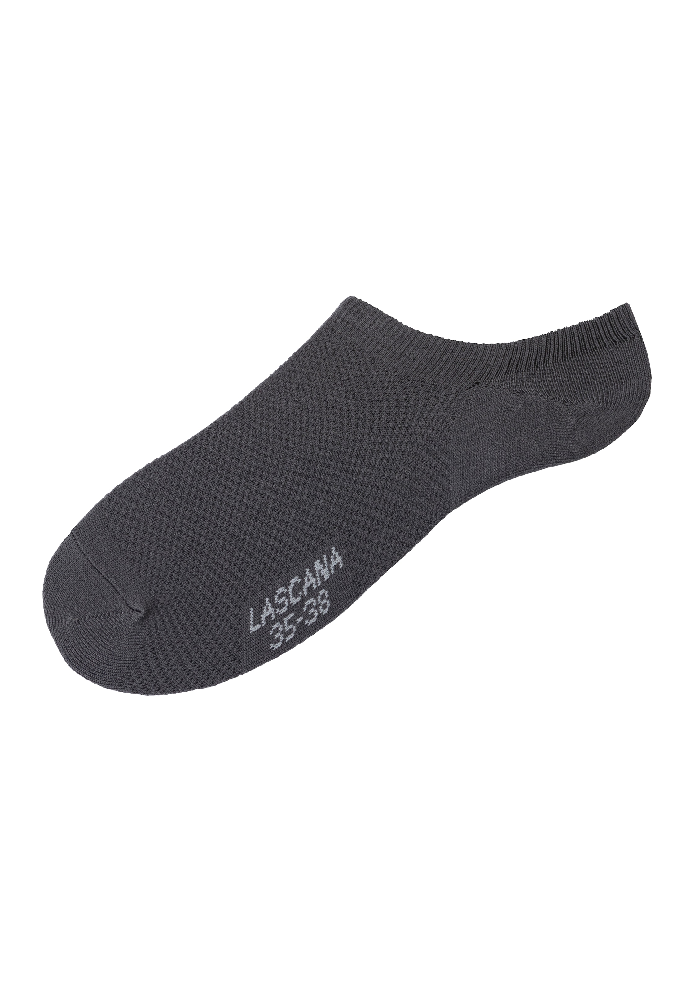 LASCANA ACTIVE Sneakersocken, (Packung, 7 Paar), mit Pikeestruktur