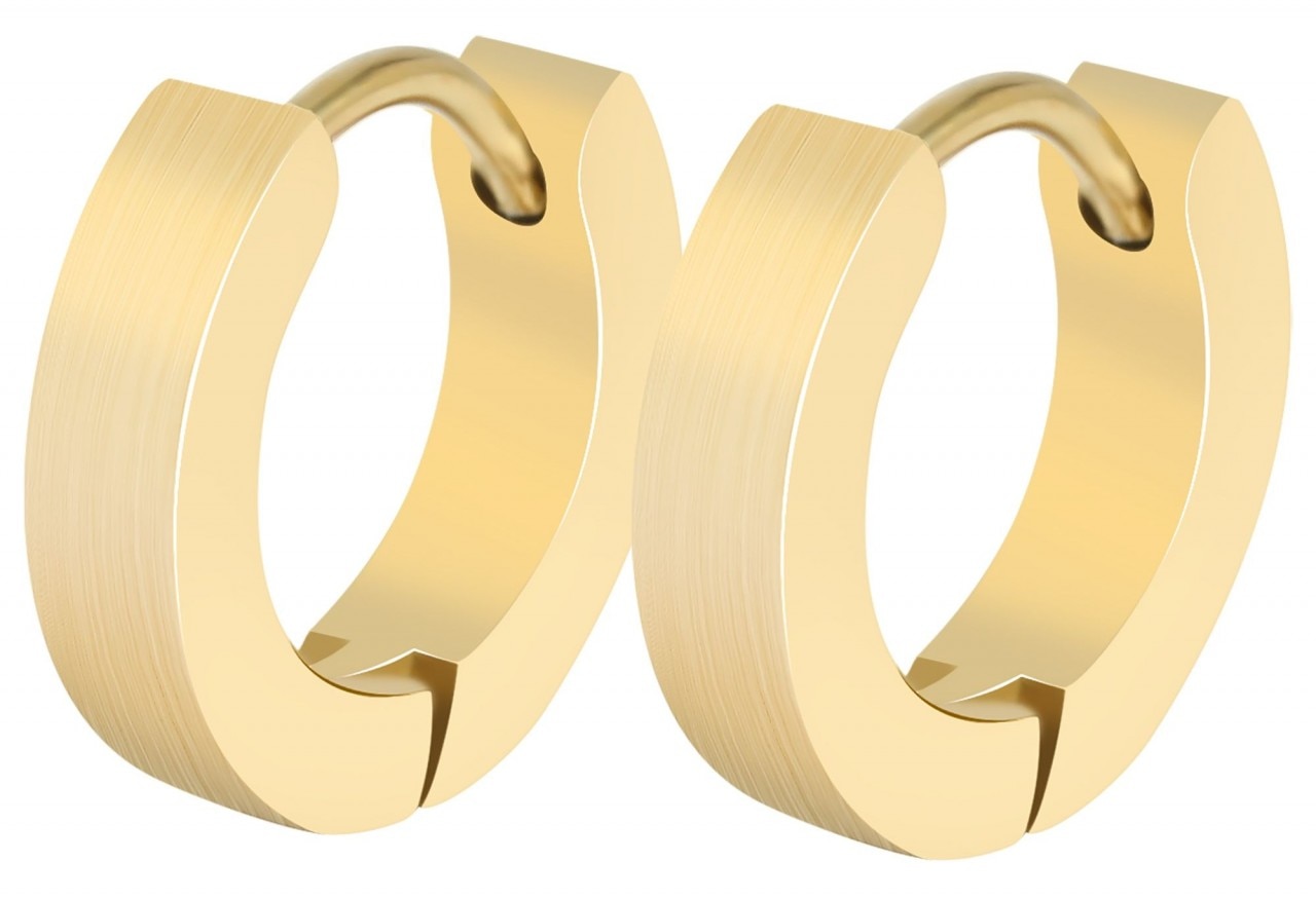 Adelia´s Paar Creolen »Unisex Creolen aus poliertem Edelstahl Ø 9 mm«