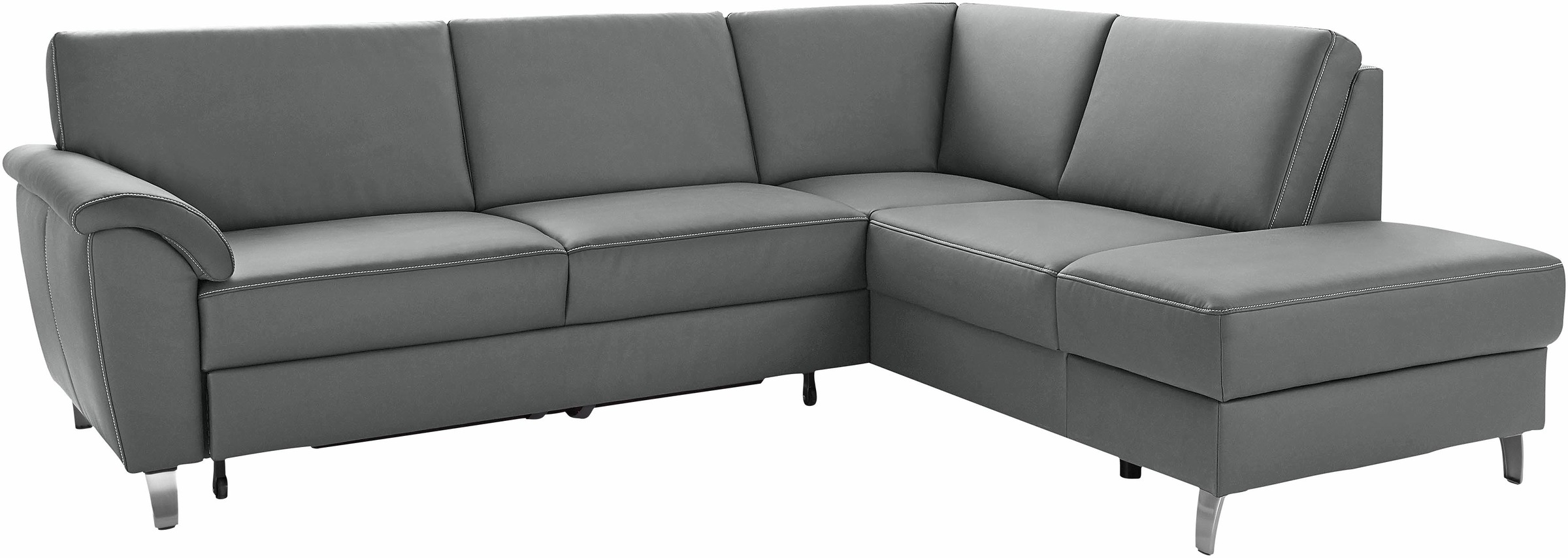 sit&more Ecksofa »Texel L-Form«, mit Federkern, wahlweise mit Bettfunktion und Bettkasten