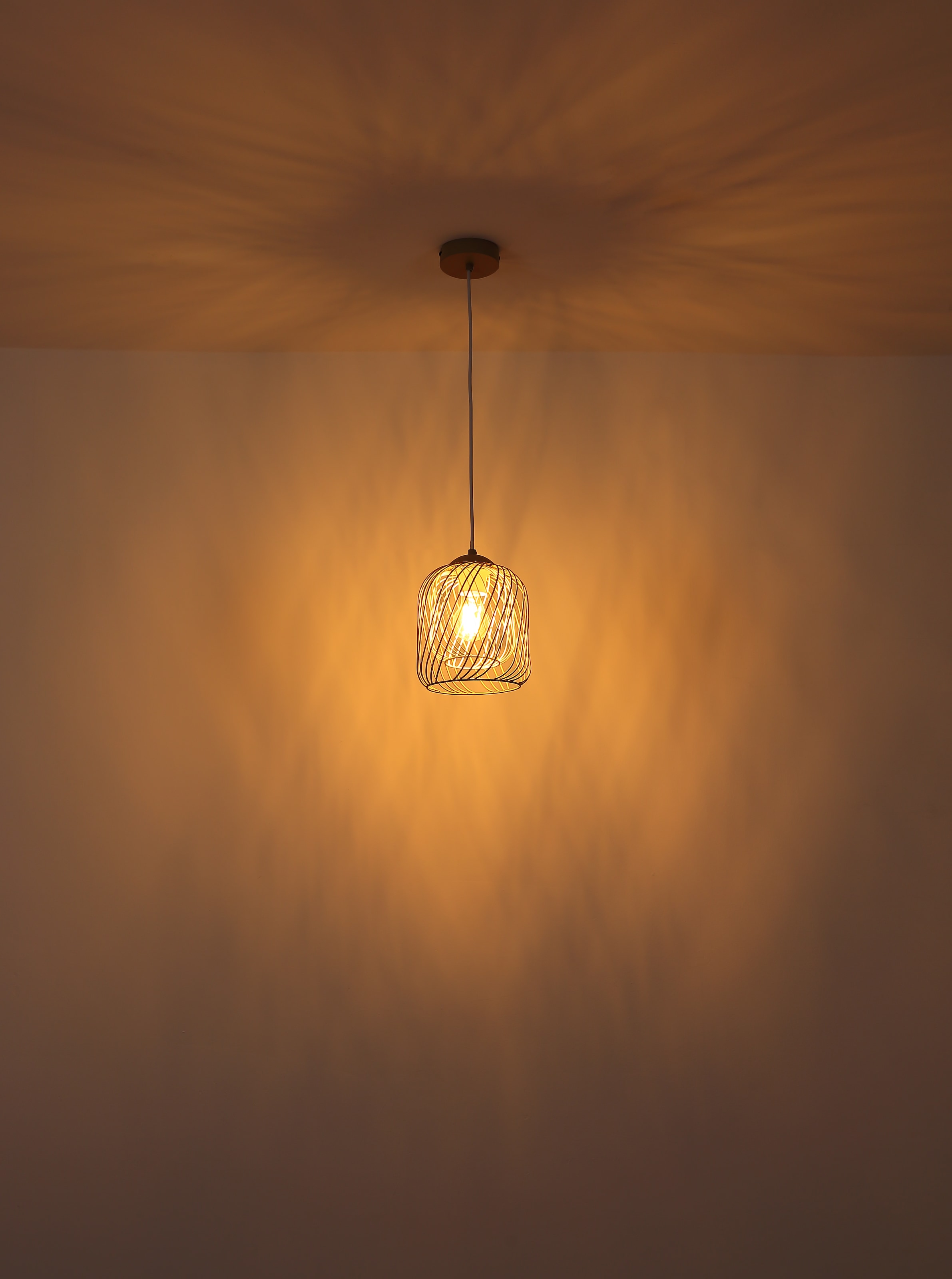GLOBO LIGHTING Hängeleuchte »DICHTI«, Leuchtmittel E27 | ohne Leuchtmittel, Hängelampe/Pendelleuchte/Esszimmer/Wohnzimmer/Esstisch