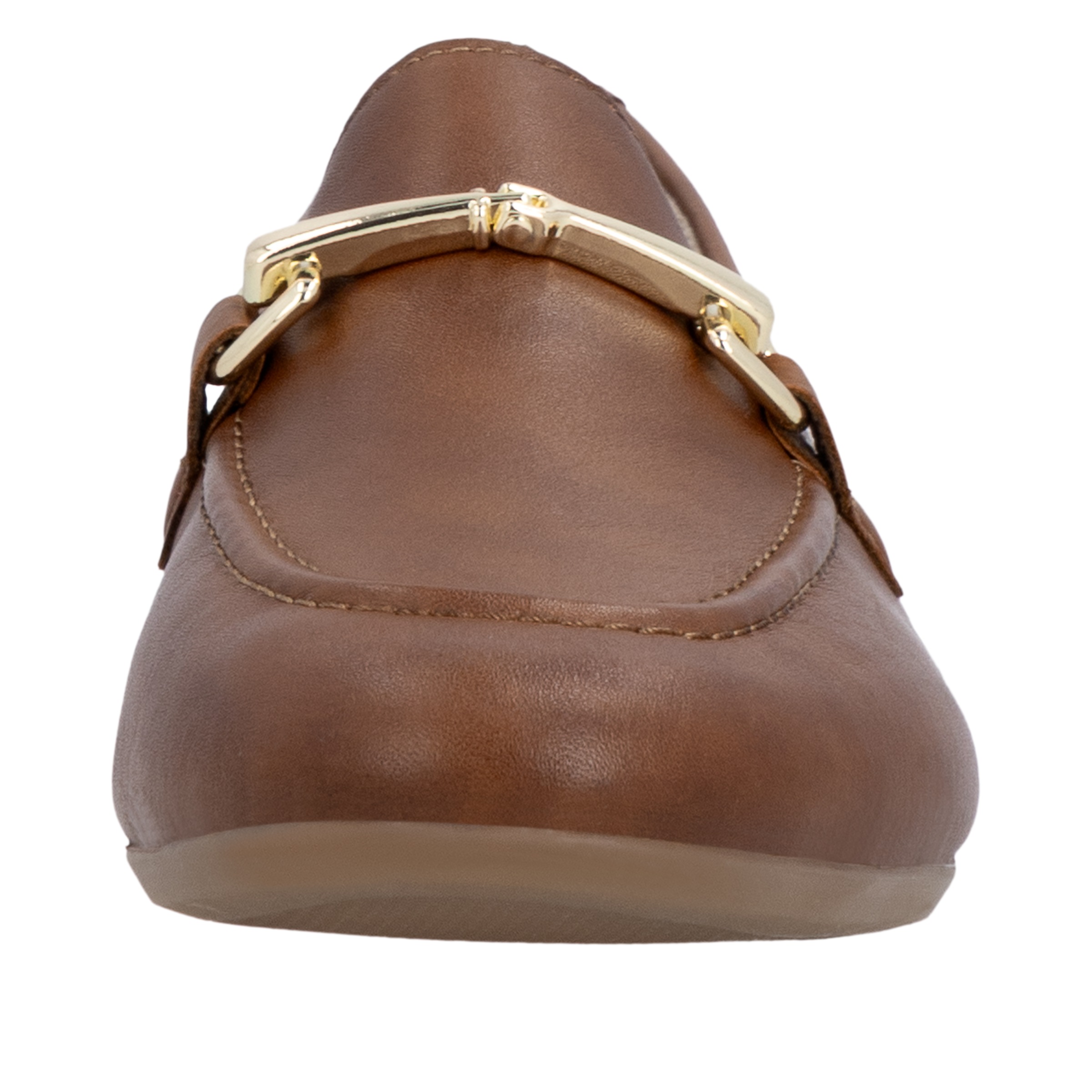 Loafer REMONTE, Damen, Gr. 40, cognac, Leder, unifarben, Schuhe Loafer, Slipper, Schlupfschuh, Spangenschuh mit kleinen Stretcheinsätzen 3