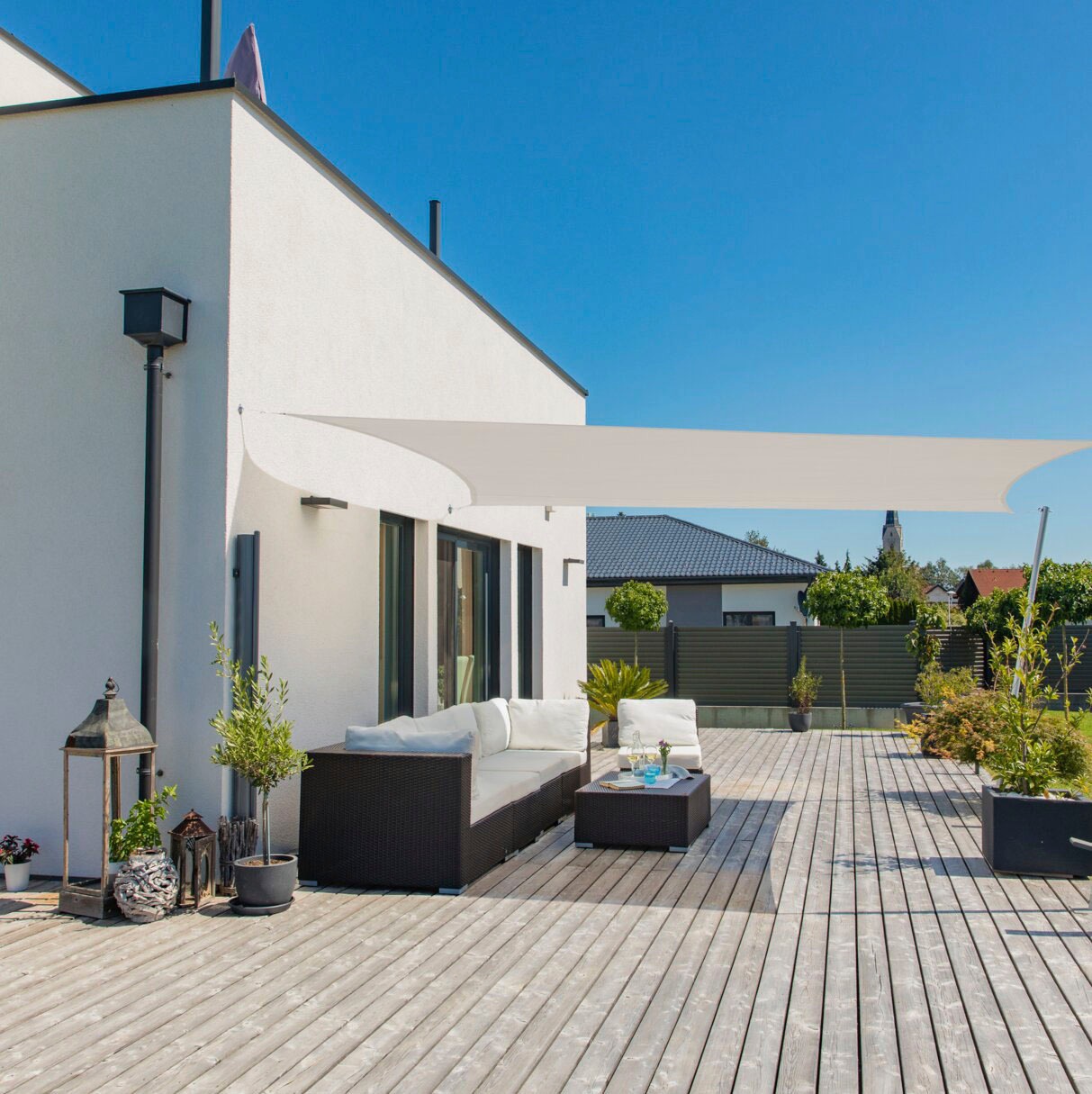Windhager Sonnensegel »Cannes Rechteck«, 3x4m, grau