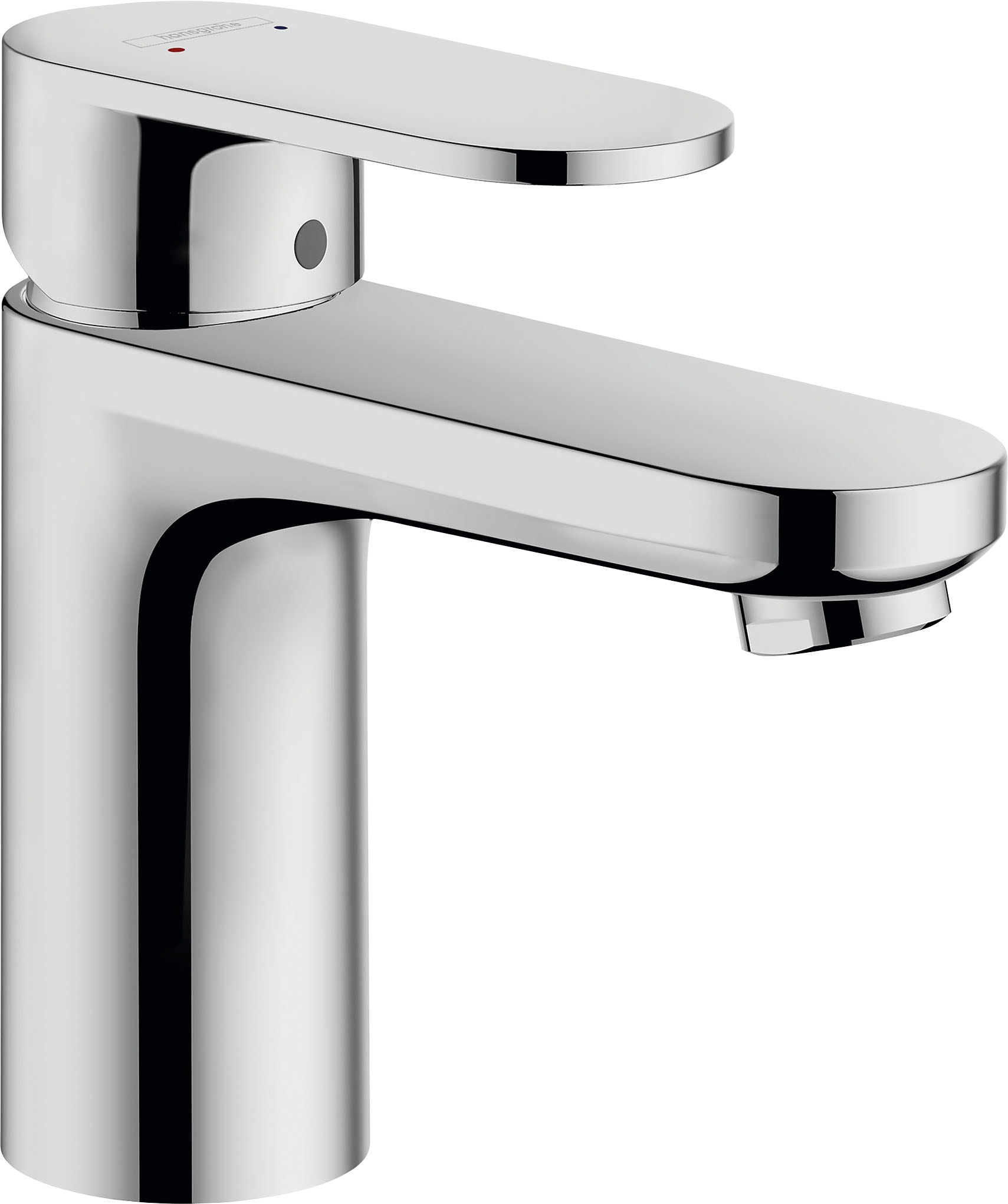 hansgrohe Waschtischarmatur »Vernis Blend«, 10cm, mit Metall Zugstangen-Ablaufgarnitur, chrom