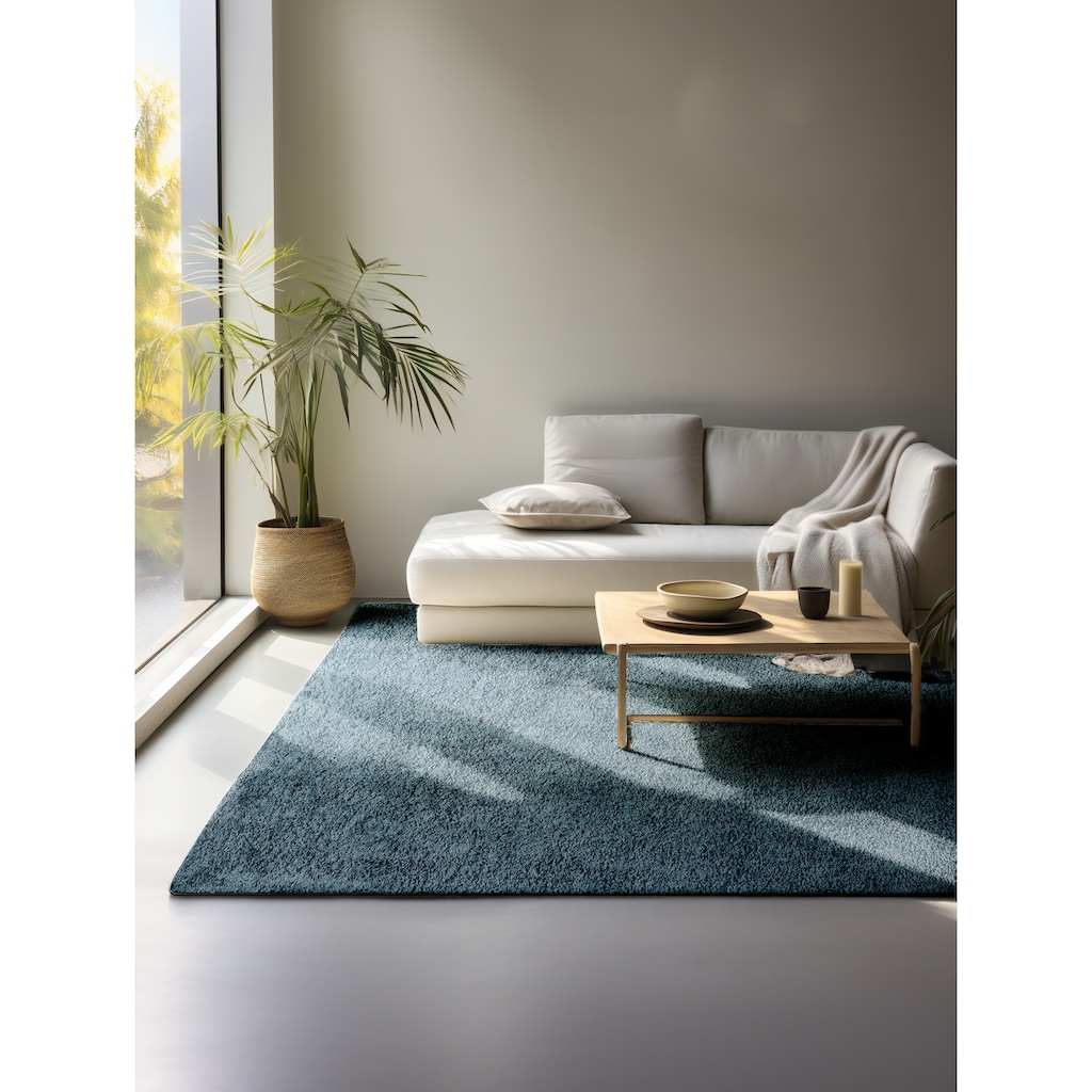 freundin Home Collection Hochflor-Teppich »Soft Twist«, rechteckig