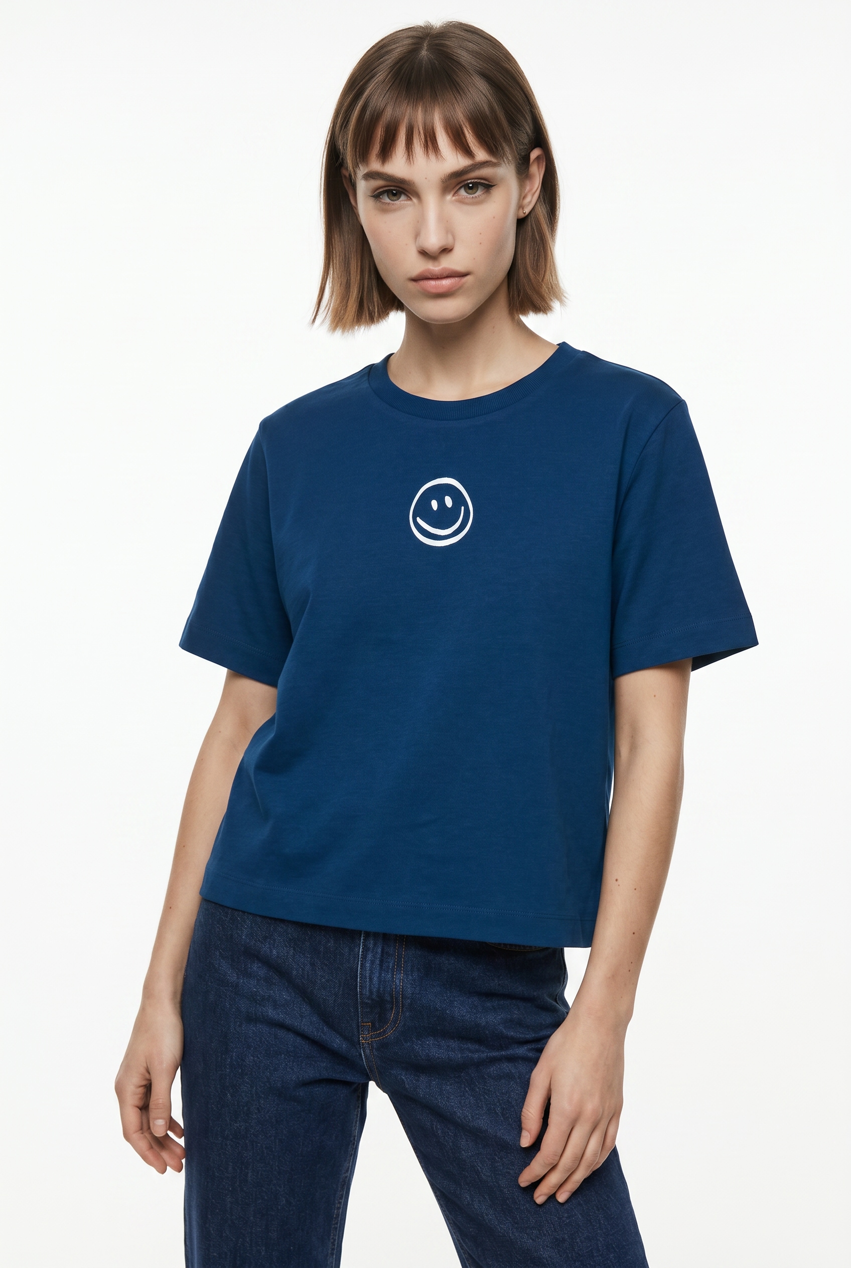 Vero Moda "VMSARA METTE SS TOP BOX JRS GA NOOS" Baumwolle, regular fit