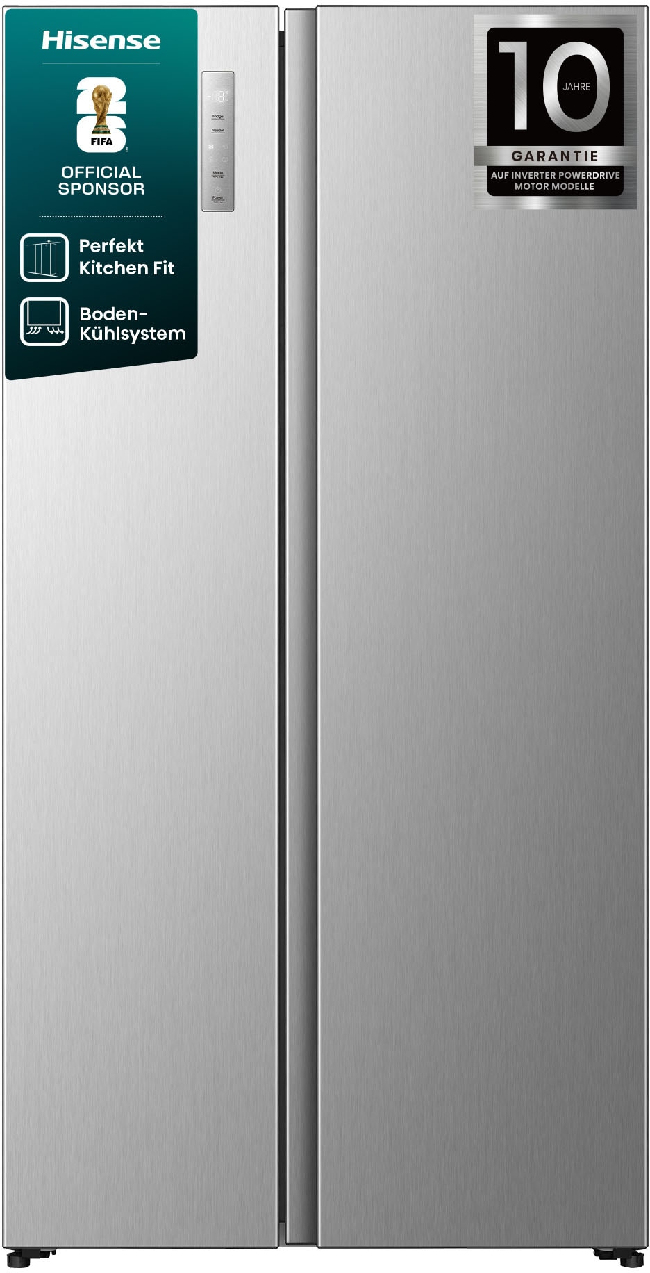 Hisense Side-by-Side "RS3P538NAIE" 178,6 cm hoch 91,1 cm breit einfacher Side by Side mit Premium-Ausstattung