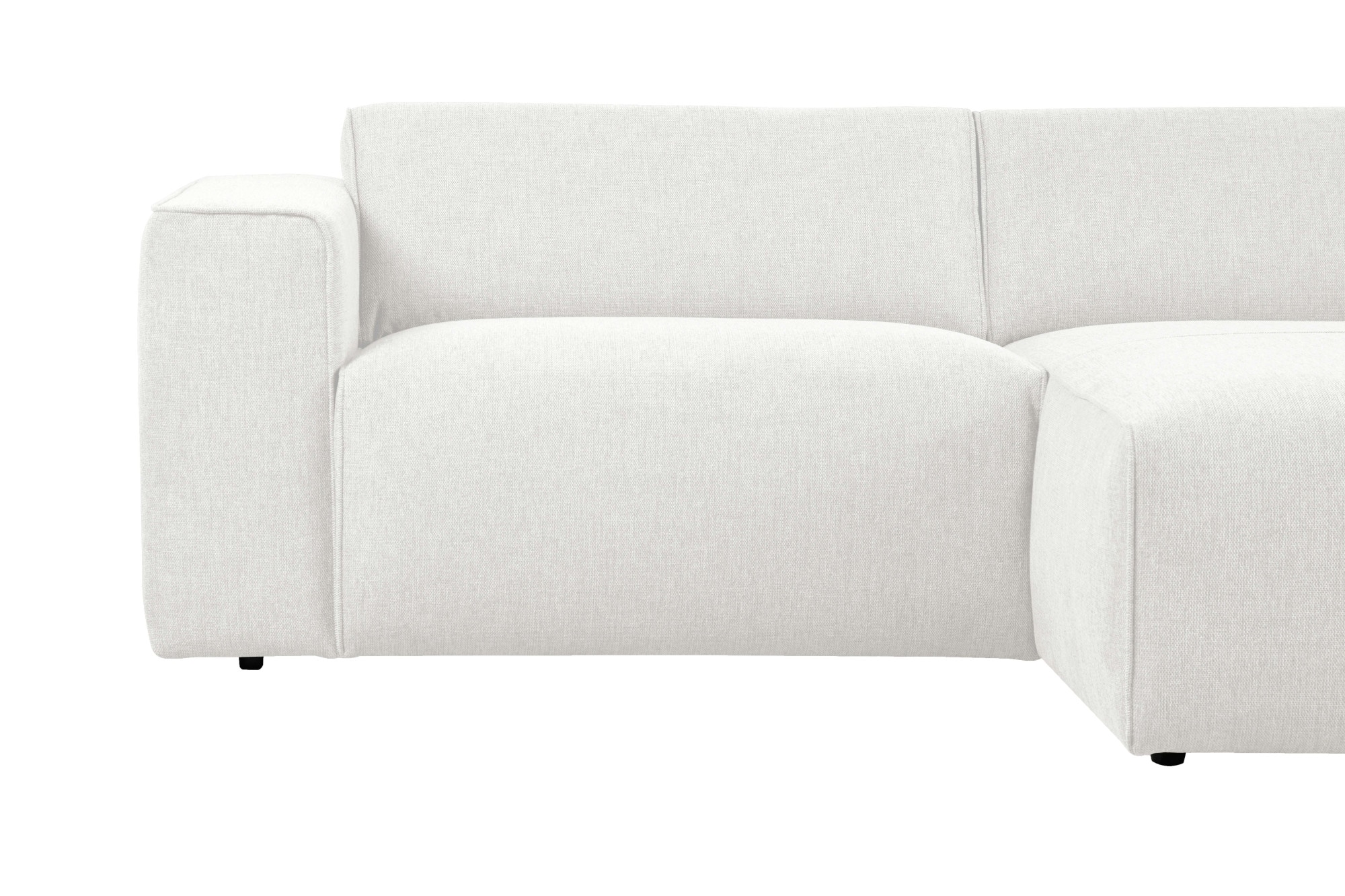 andas Ecksofa »Noord«, mit Kedernaht, Breite 234 cm, Cord, Struktur, Webstoff