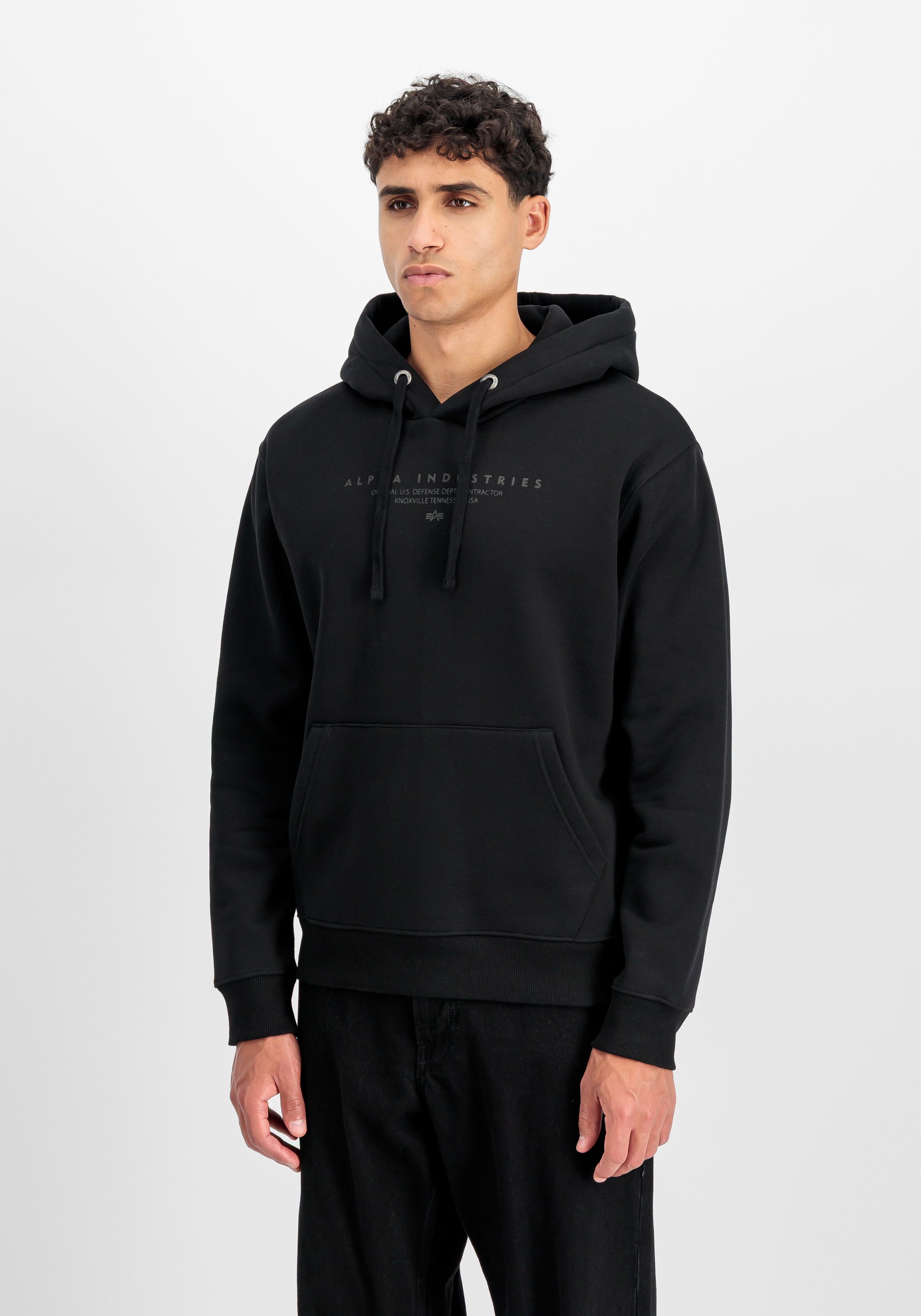 Alpha Industries Sweat à Capuche Dtm Alpha Noir M 3