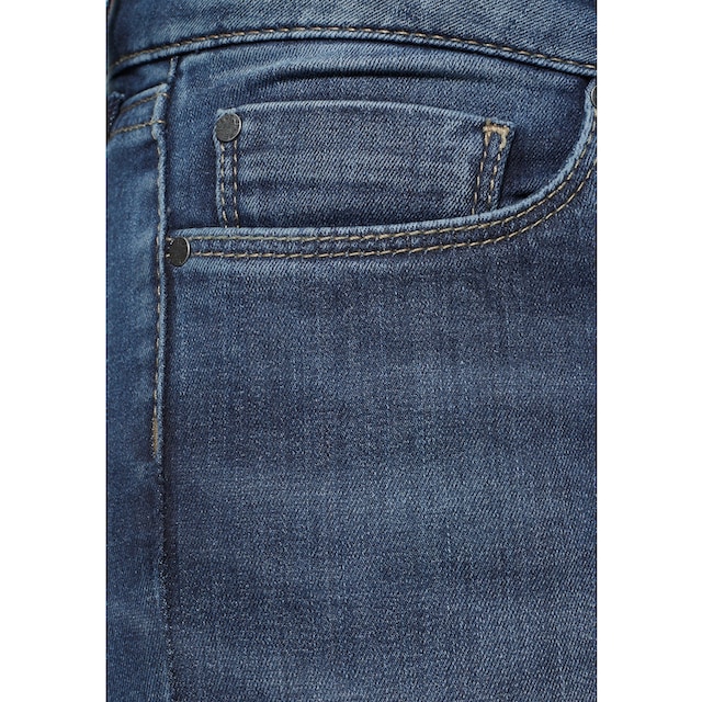 bestellen BAUR Pepe Stretch-Anteil Jeans »SOHO«, und Bund 1-Knopf mit | Skinny-fit-Jeans im 5-Pocket-Stil