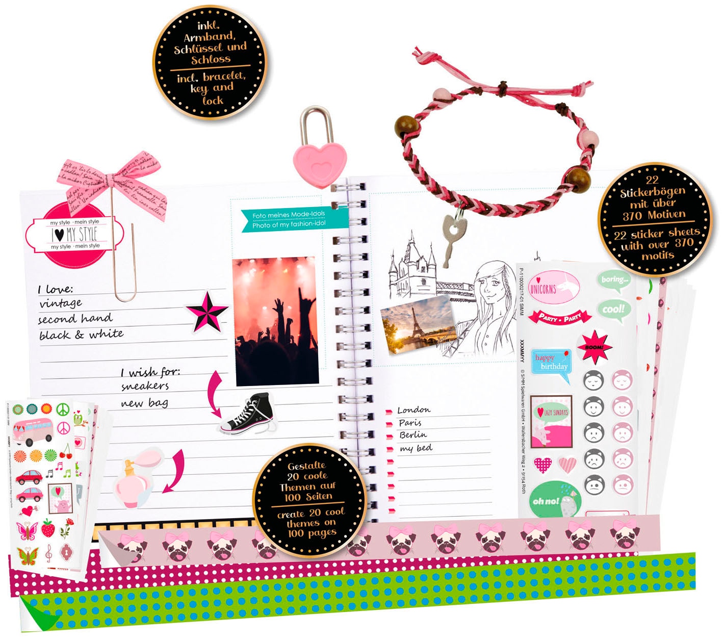 Lena® Kreativset »Scrapbook, groß«
