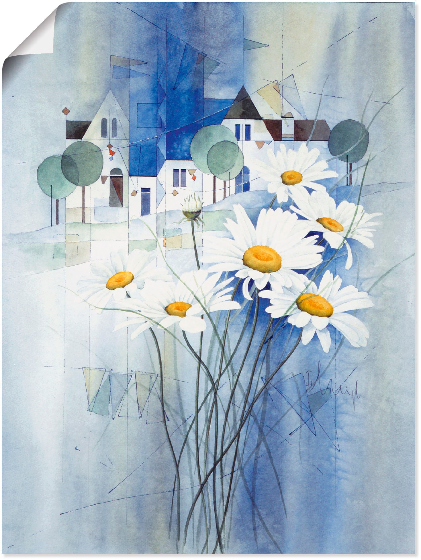 Artland Wandbild »Gartenkräuter Poster in Größen bestellen versch. Blumen, als BAUR oder St.), (1 | Wandaufkleber Leinwandbild, I«