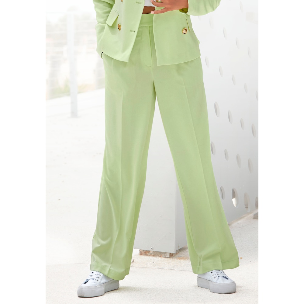 Palazzohose, im Business-Look, elegante Anzughose mit Taschen