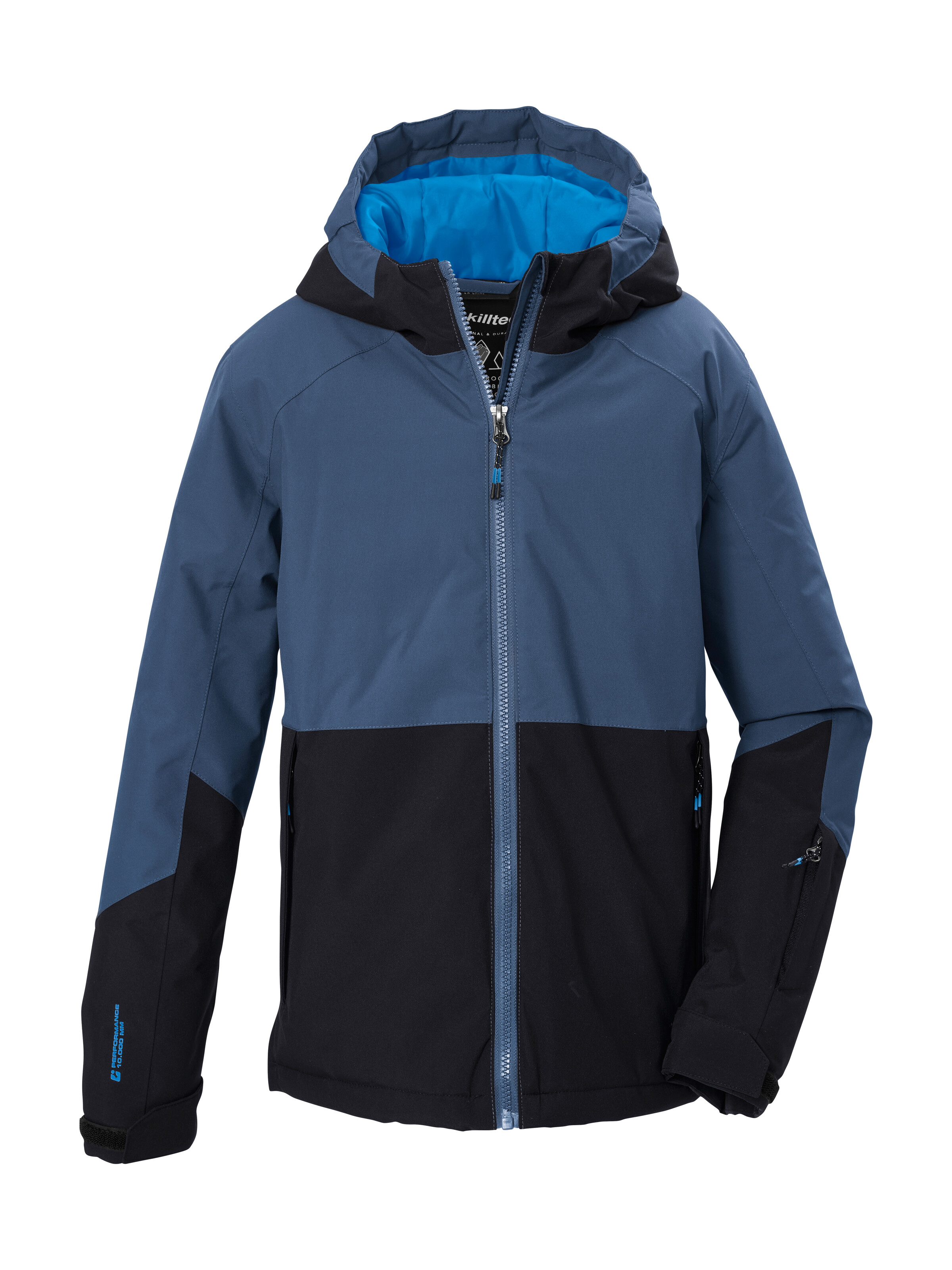 Killtec Skijacke "KSW 205 BYS SKI JCKT" Zweifarbige, wasserdichte, atmungsaktive Skijacke mit Extras