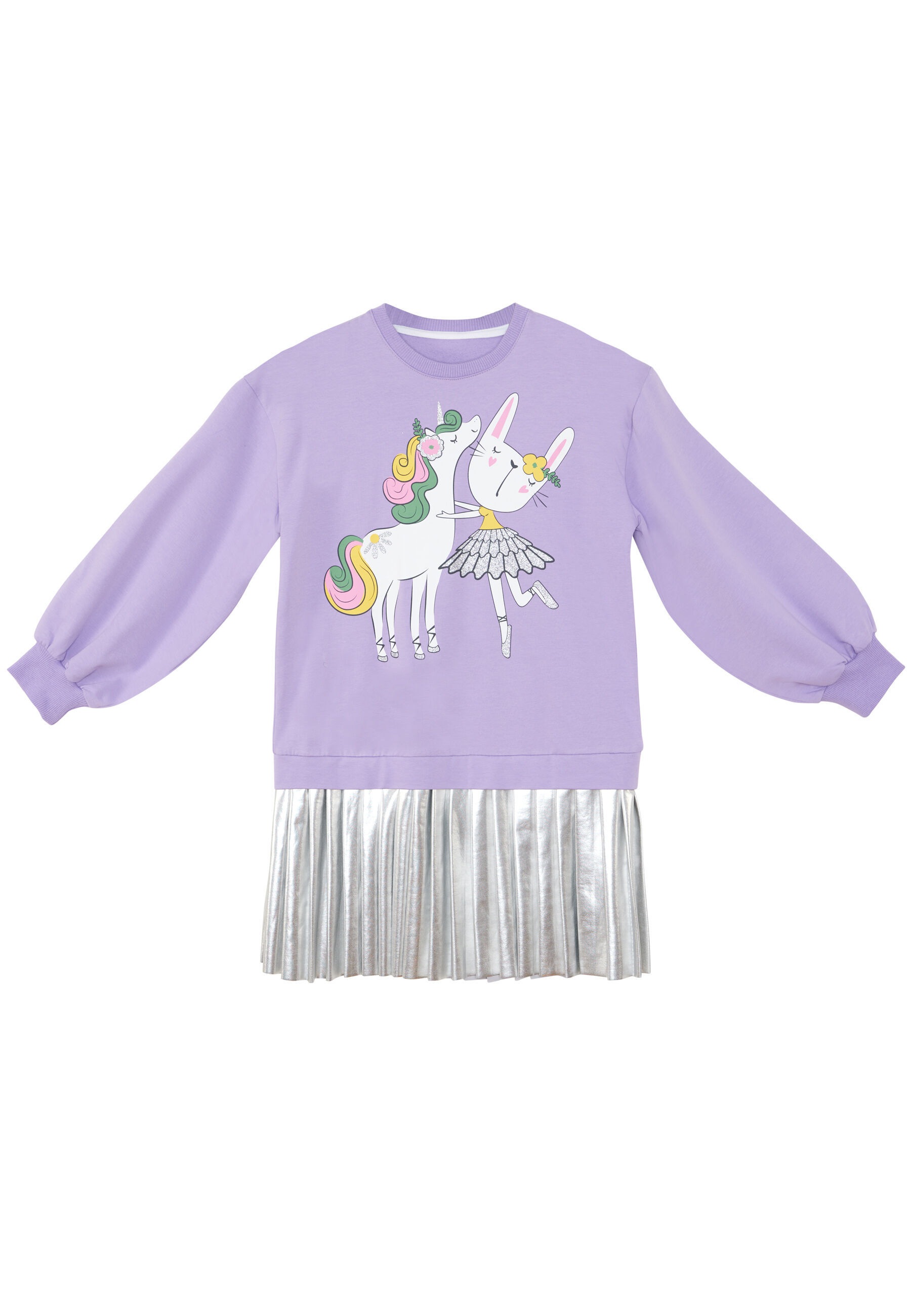 Denokids Shirtkleid »Ballerina«, (1 tlg.), mit Einhorn-Motiv