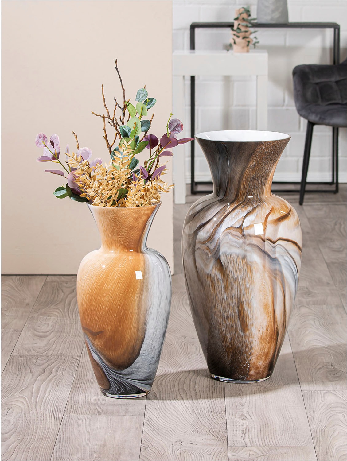 GILDE Bodenvase »Vase "Draga" H. 50,0 cm«, (1 St.)