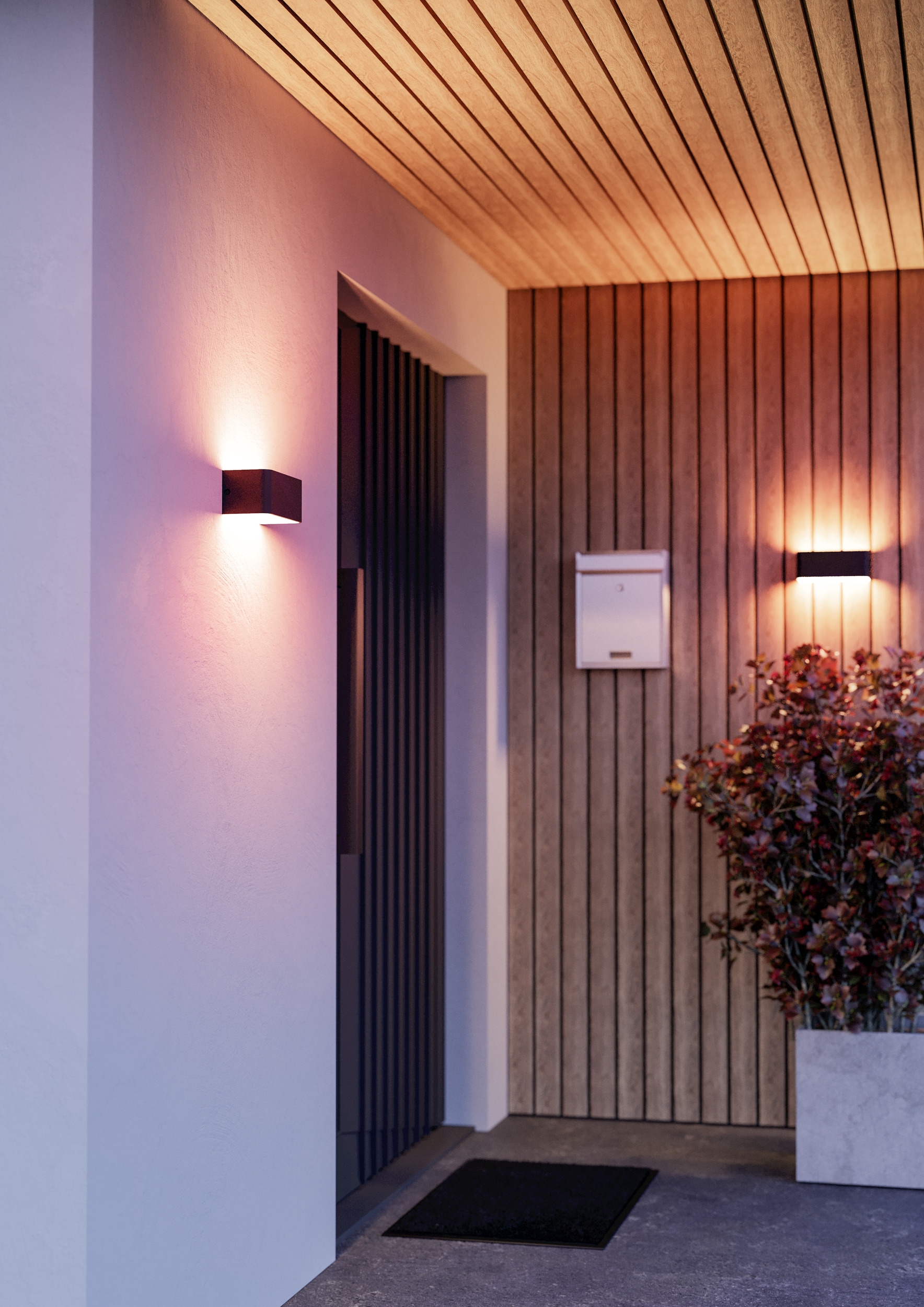 EGLO Wandleuchte »SANIA-Z Wandlampe - Alu, Stahl - LED - 1X10W - IP55« LED-Modul 1 Stk. Kaltweiß | Neutralweiß | RGB | Warmweiß Außenbeleuchtung, Außenwandleuchte, Terrasse, L20 x H8 x AL9 cm