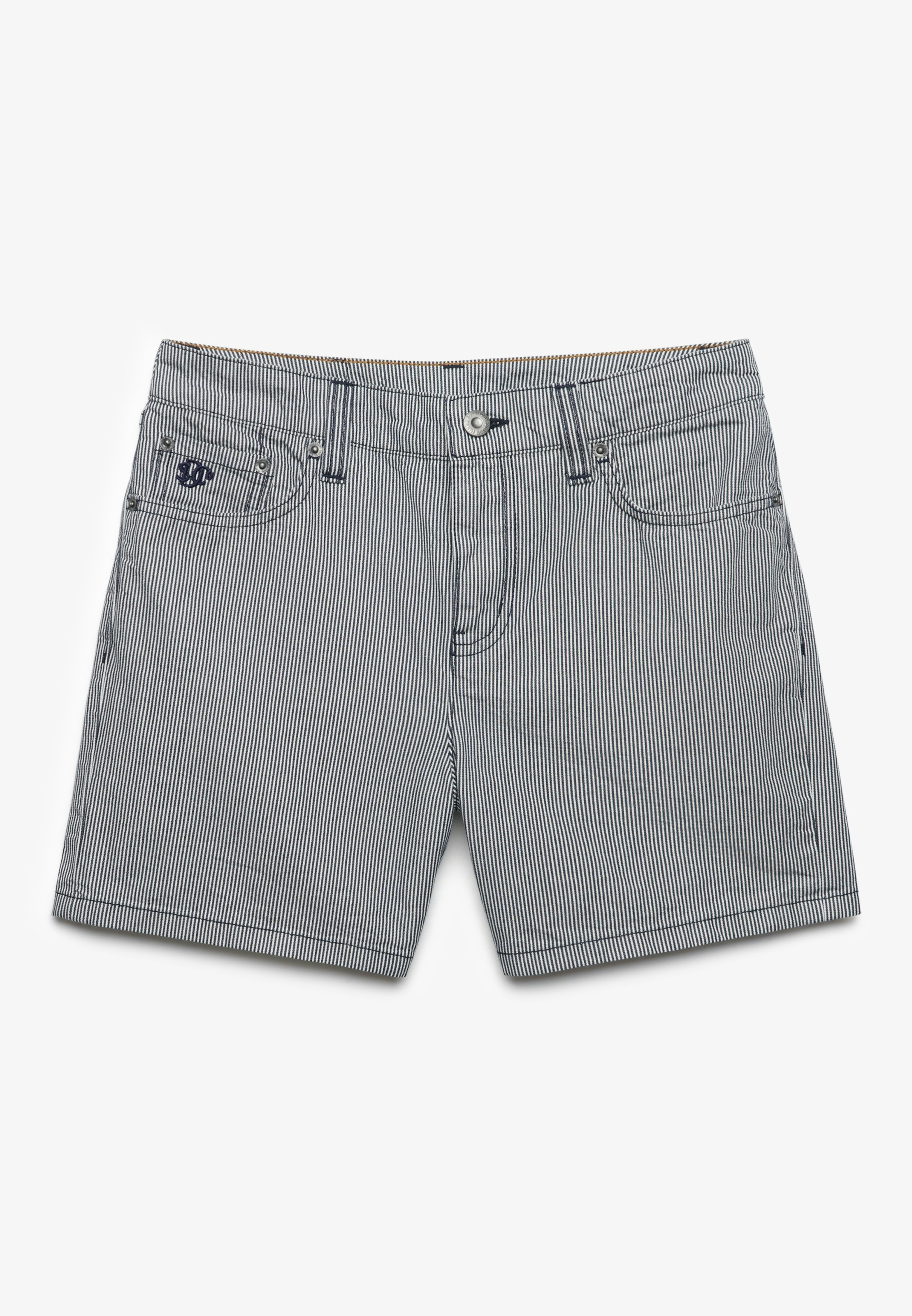 Superdry Jeanshotpants »MID RISE STRIPE SHORT«