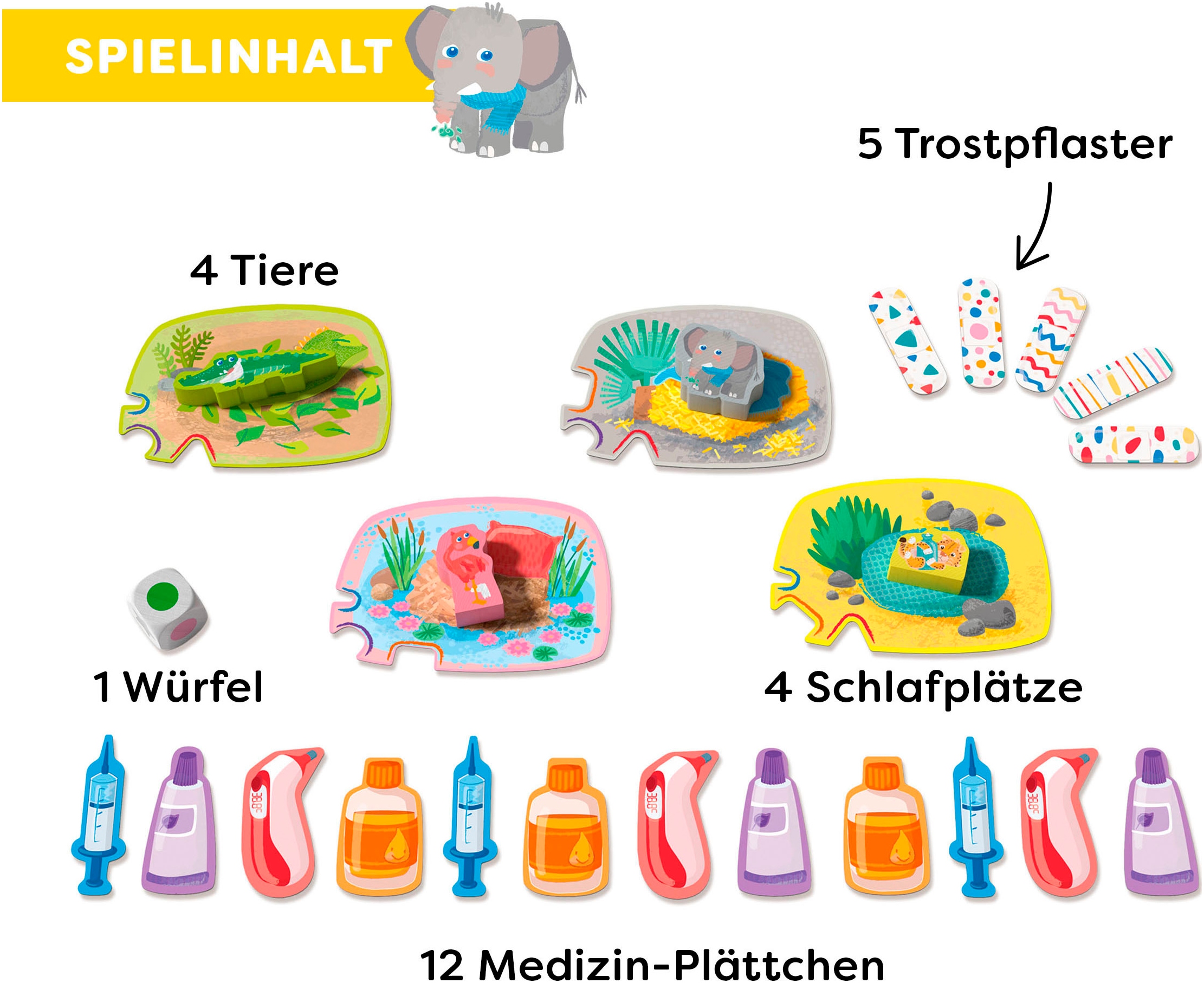 Haba Spiel »Meine ersten Spiele - Wir verarzten Tiere«