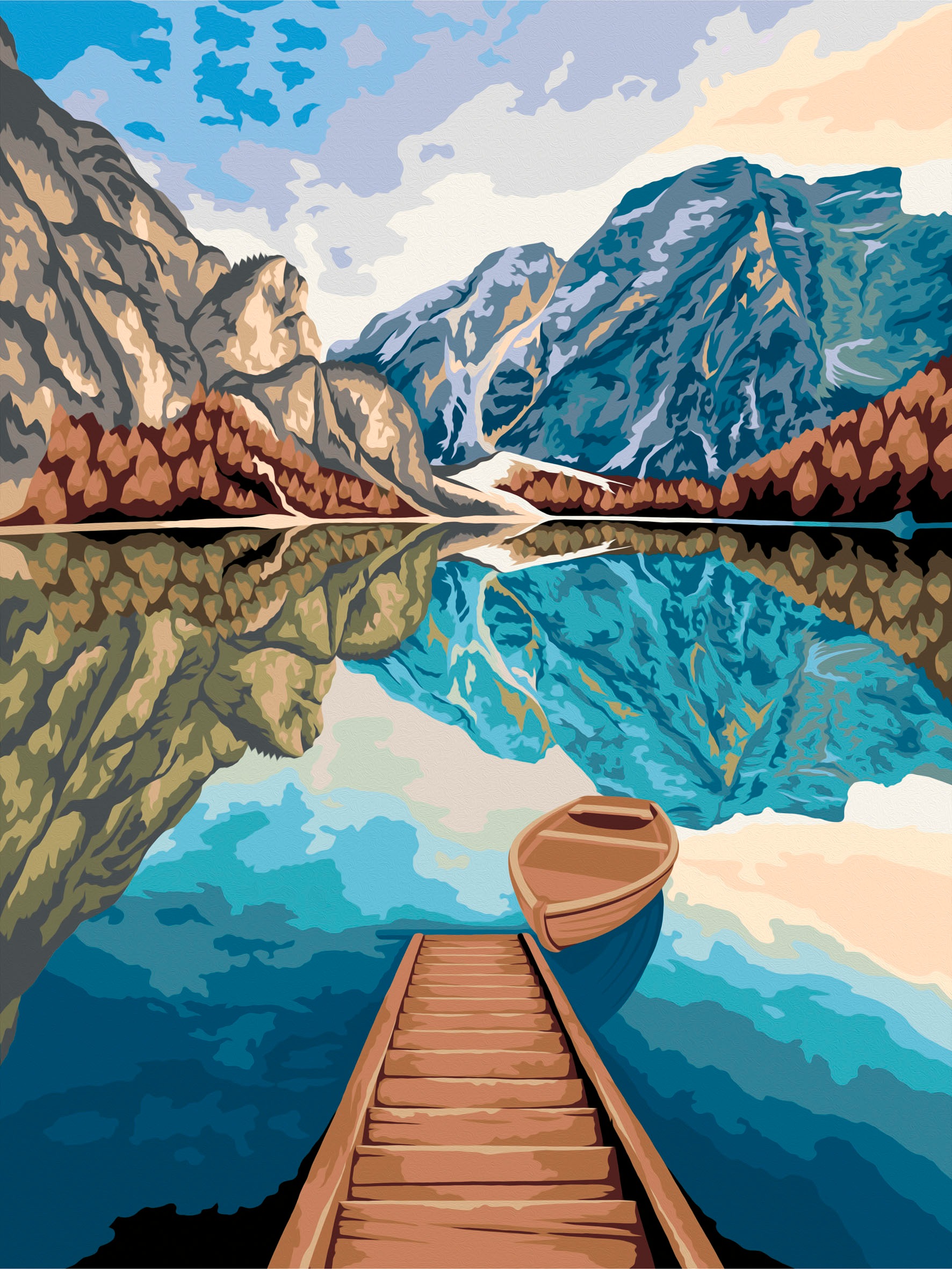Ravensburger Malen nach Zahlen »CreArt, Leinwand Seeblick«, Made in Europe