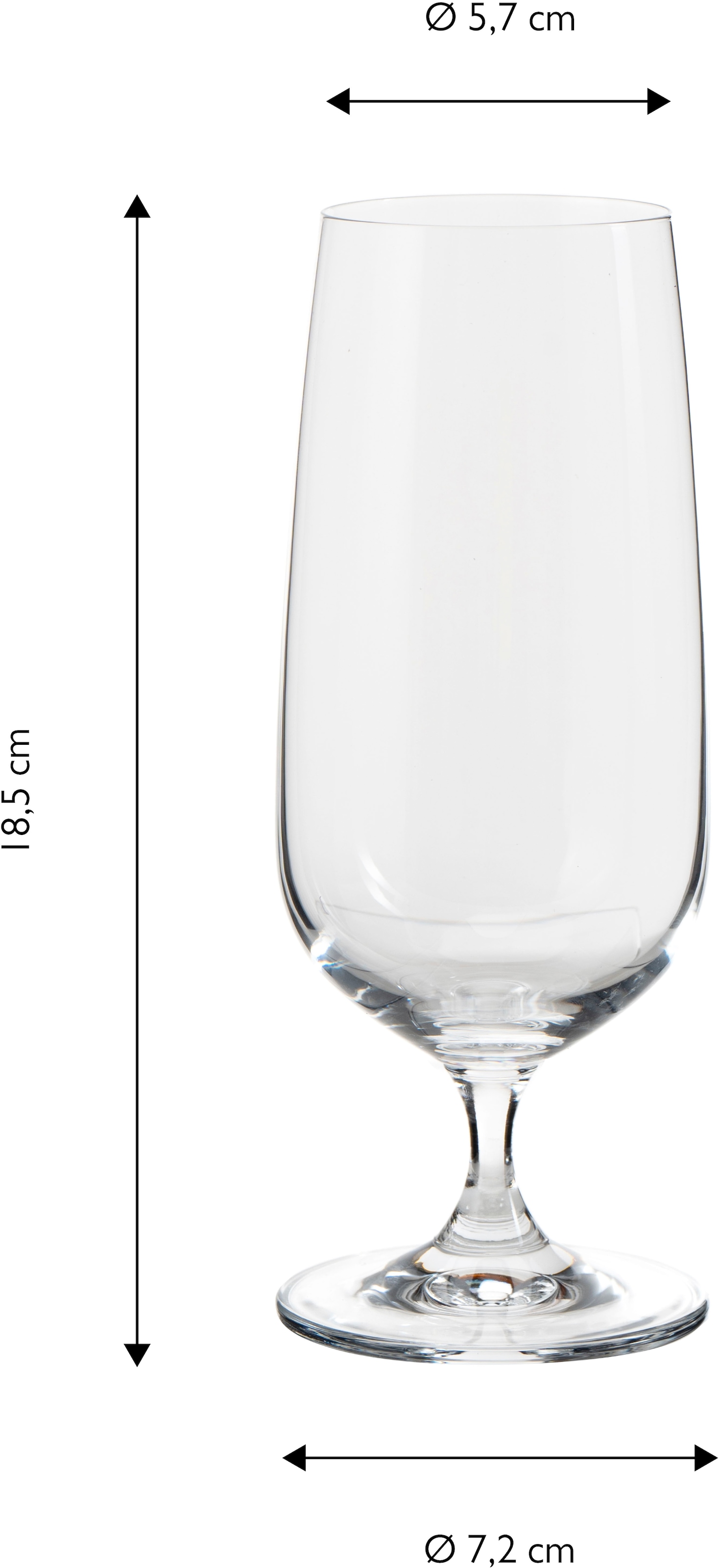 ECHTWERK Bierglas »Pilsbiergläser Set, ca. 400 ml«, (Set, 6 tlg.), Strapazierfähige Biertulpen, stilvoll und passend zur Tischdeko