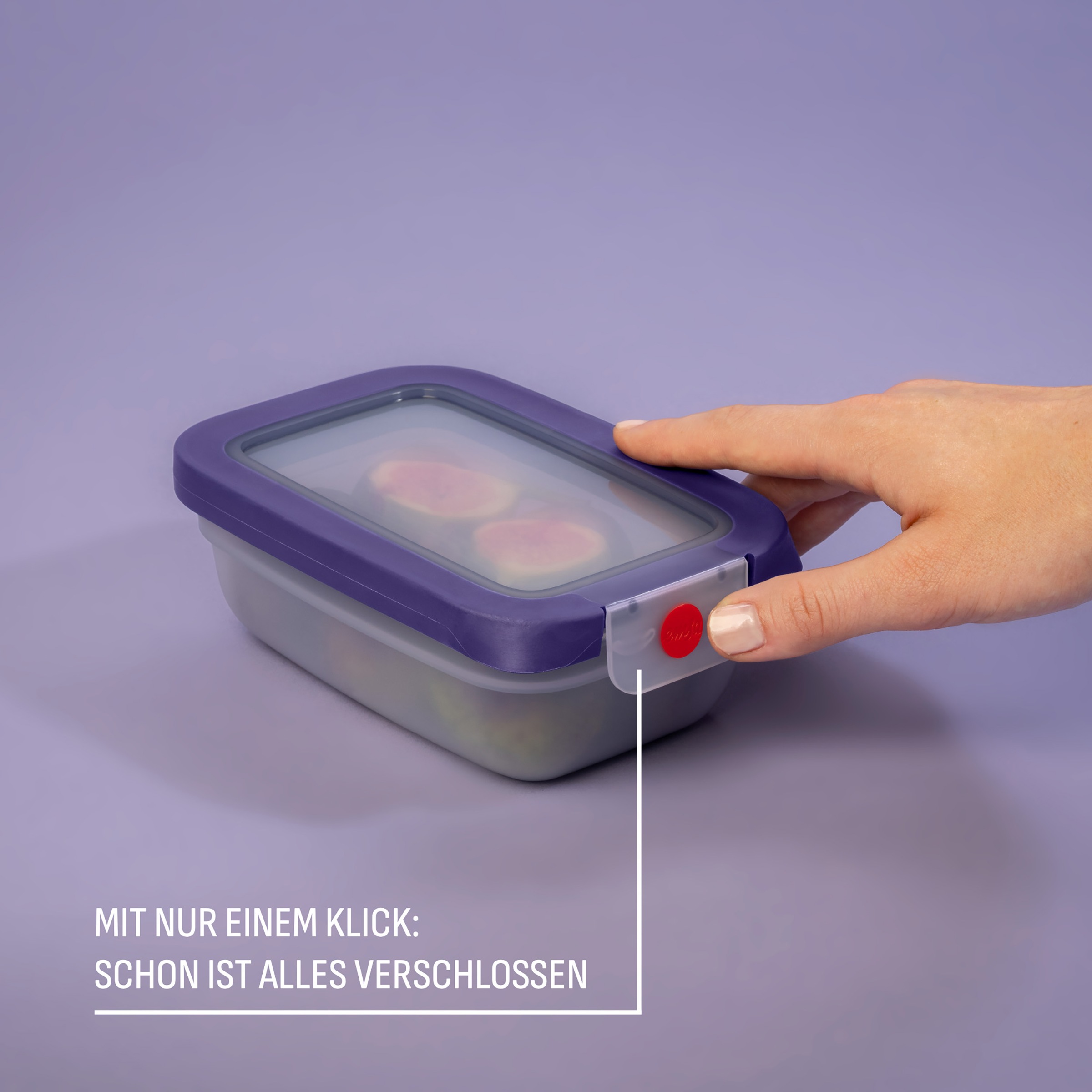 Emsa Frischhaltedose »oneClick« Set, 3 tlg. tlg. verschlossen mit nur 1 x Klick, 100% dicht, made in Germany