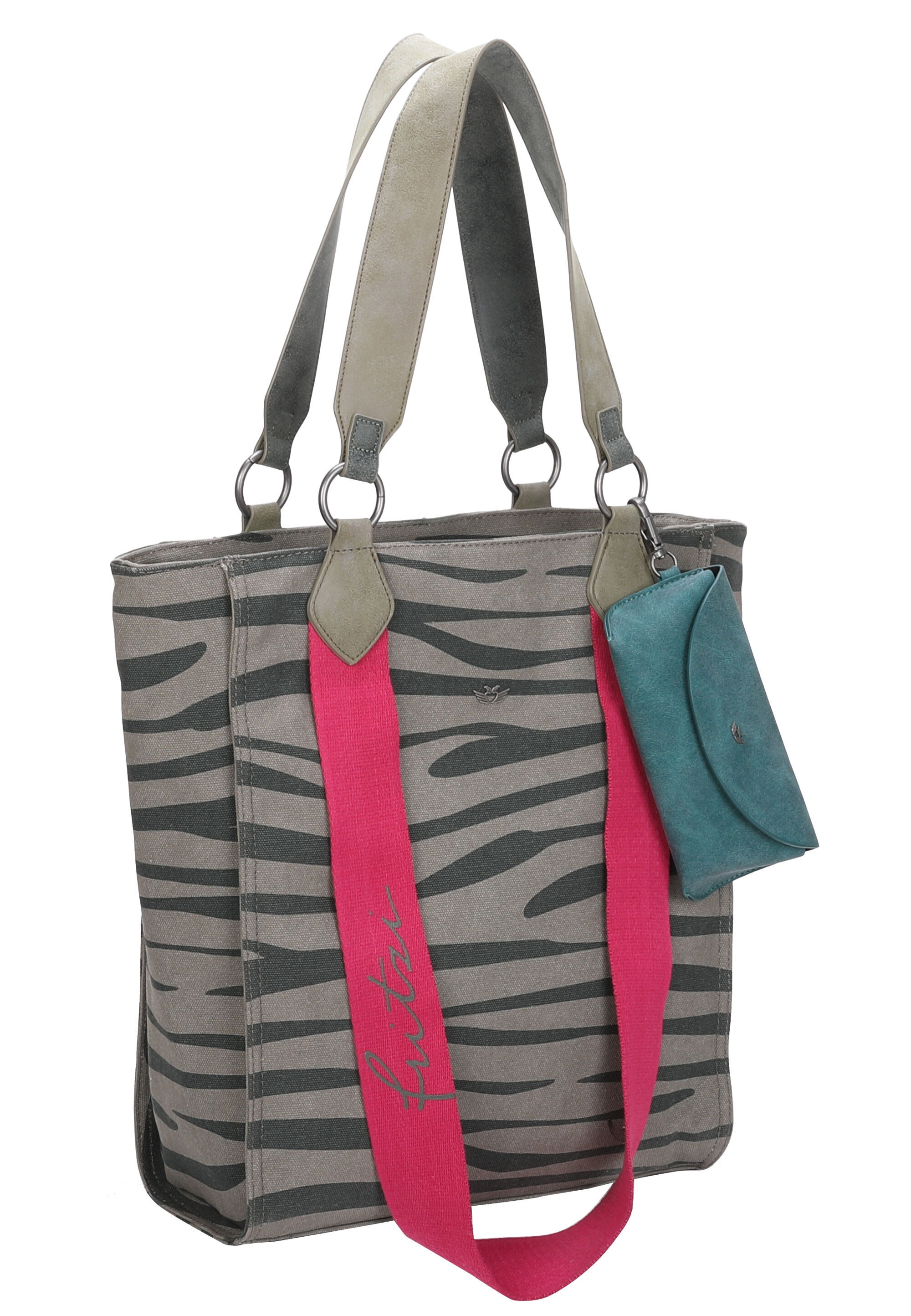 Fritzi aus Preußen Schultertasche »Izzy02« mit Zebra-Muster