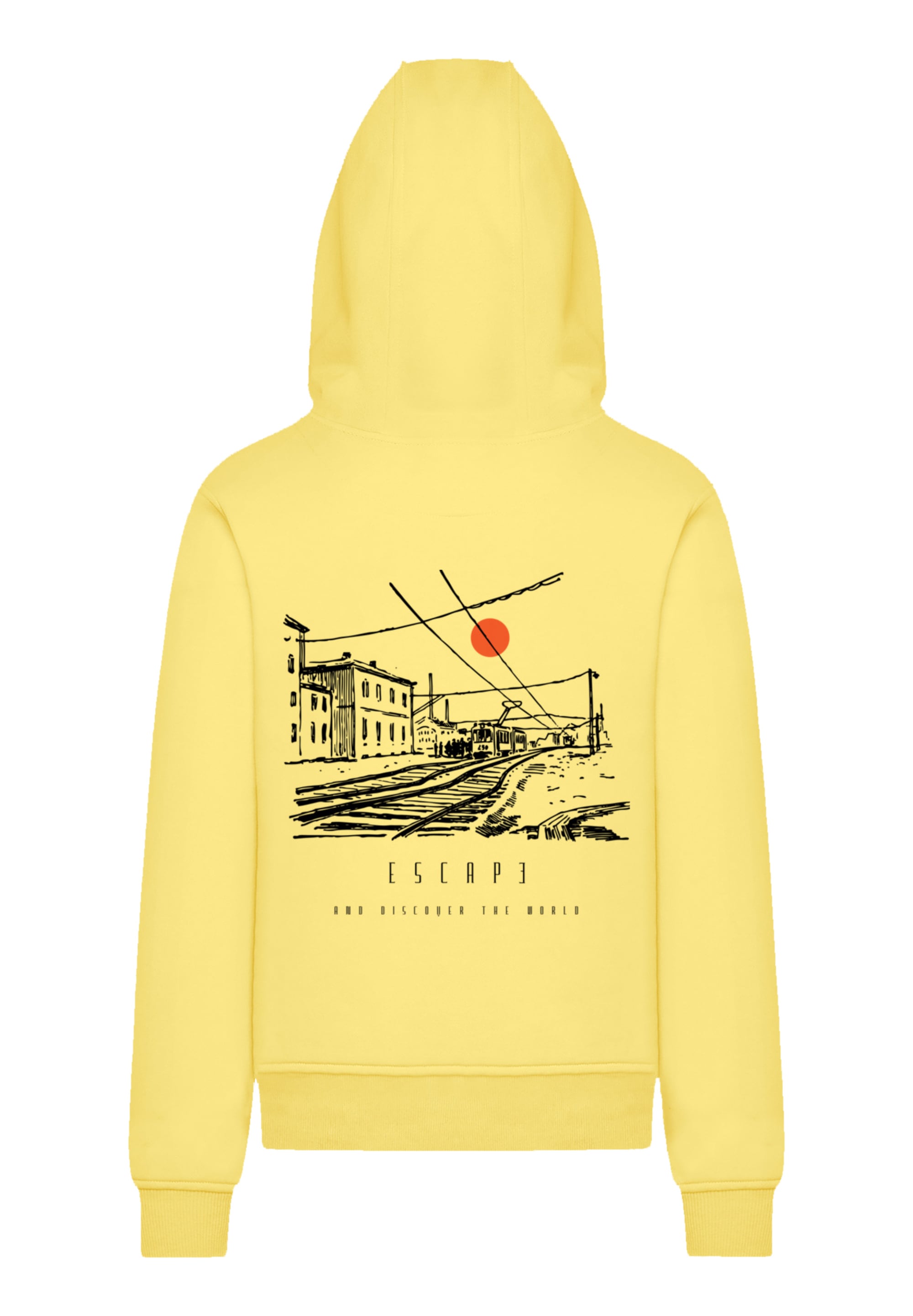 F4NT4STIC Kapuzenpullover »Escape Discover the World Town Train Station«, Premium Qualität, ESCAPE Collection
