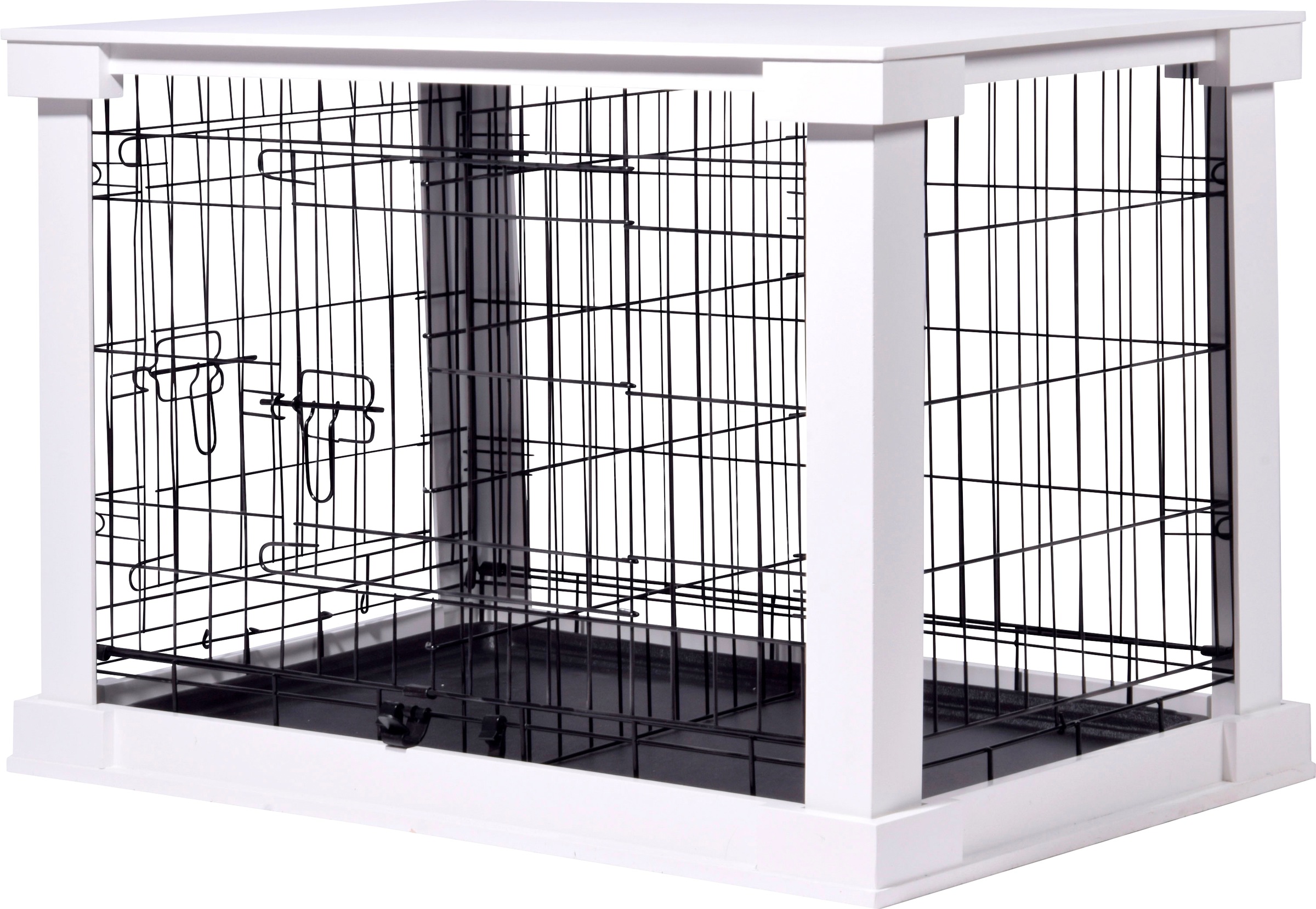 dobar Hundekäfig »Gitterbox Gr. M«, BxLxH: 55x83x59 cm, weiß kaufen