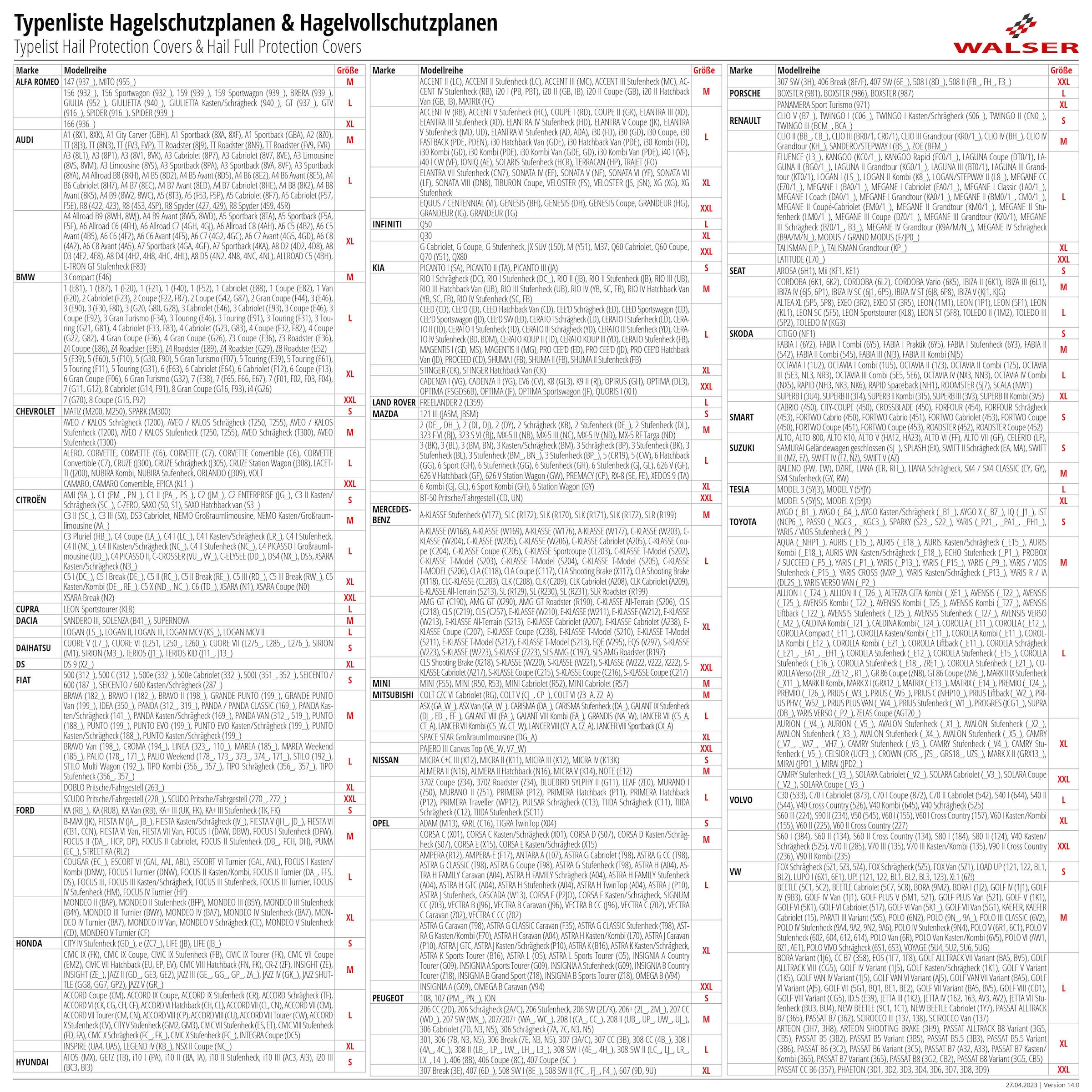 WALSER Hagelschutzplane »Hybrid PKW-Hagelschutzgarage und L, den Protect«, S, online Größen bestellen XXL BAUR | UV M, XL in