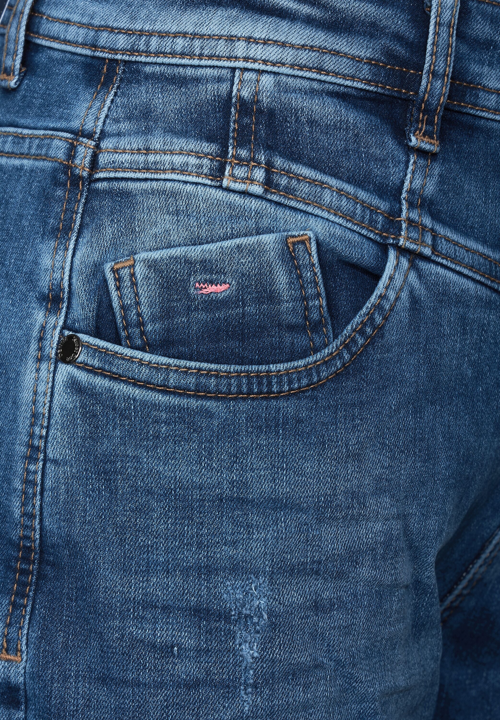 STREET ONE Loose-fit-Jeans, High Waist