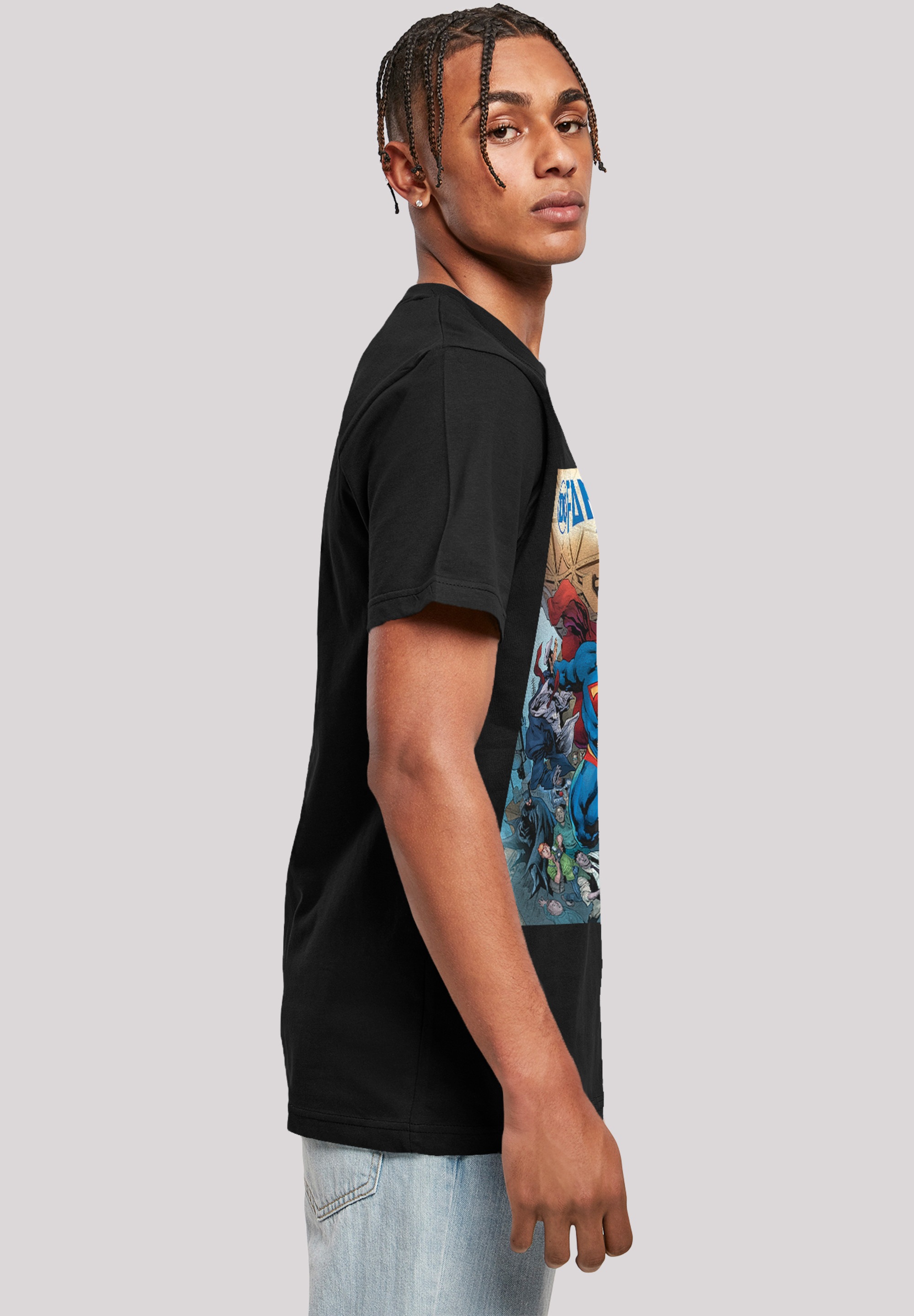 F4NT4STIC T-Shirt »DC Comics Fandome Superman Superheld«, Herren,Premium Merch,Regular-Fit,Basic,Bedruckt