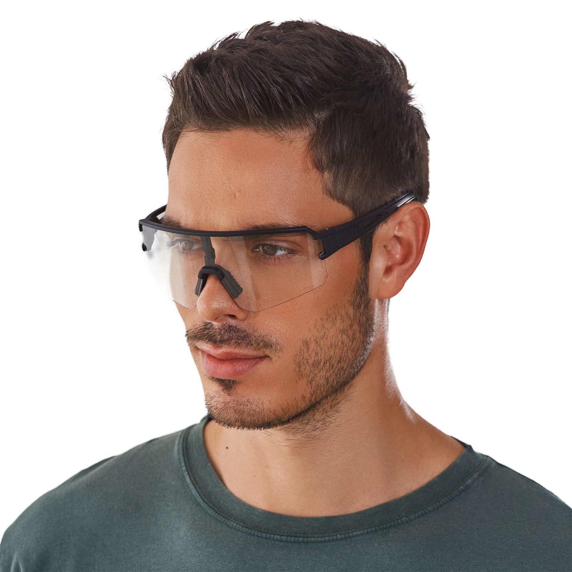 YEAZ Sportbrille »Sport-Sonnenbrille weiß/transparent SUNSPOT«