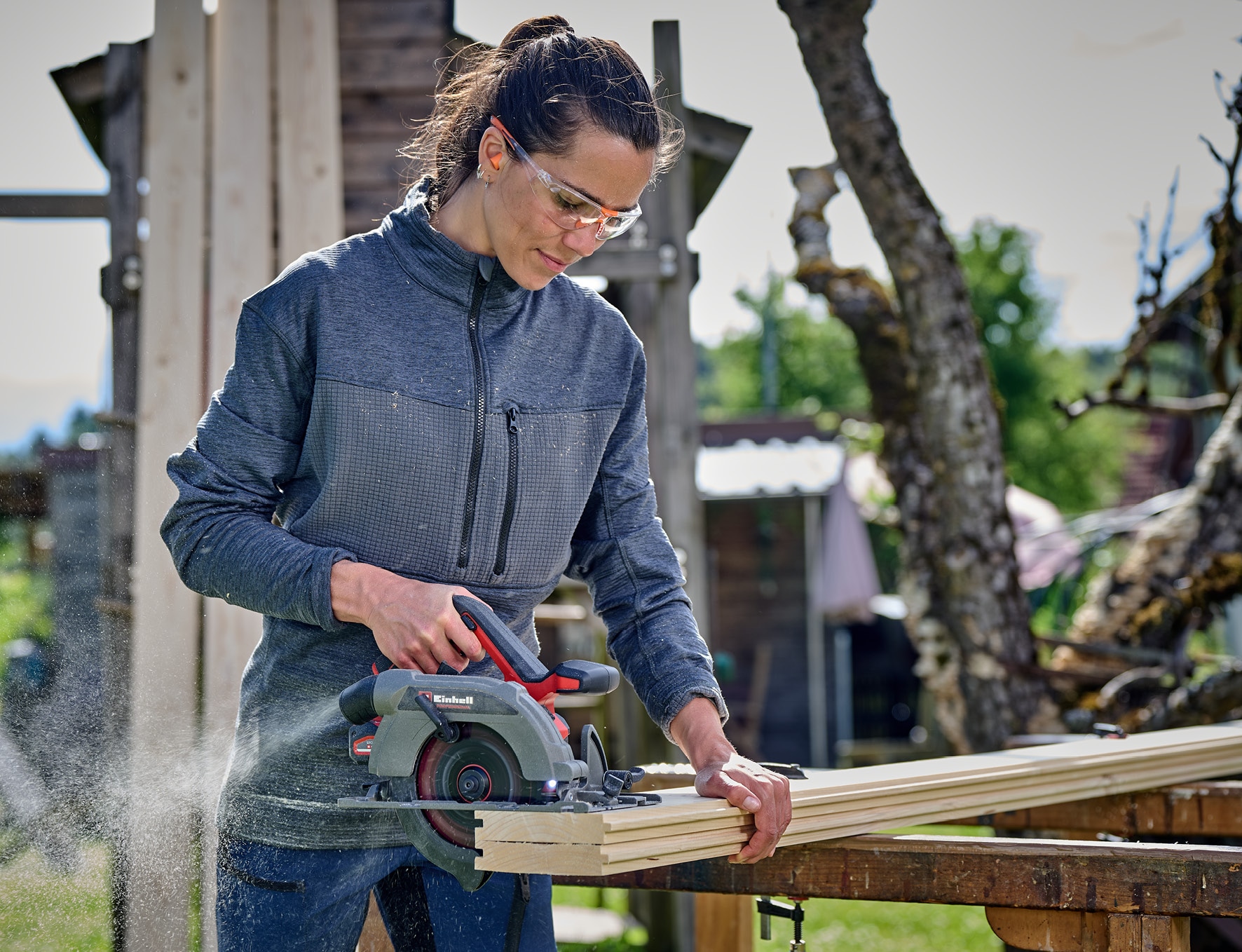 Einhell Akku-Handkreissäge »TP-CS 18/165 Li BL - Solo«, ohne Akku und Ladegerät