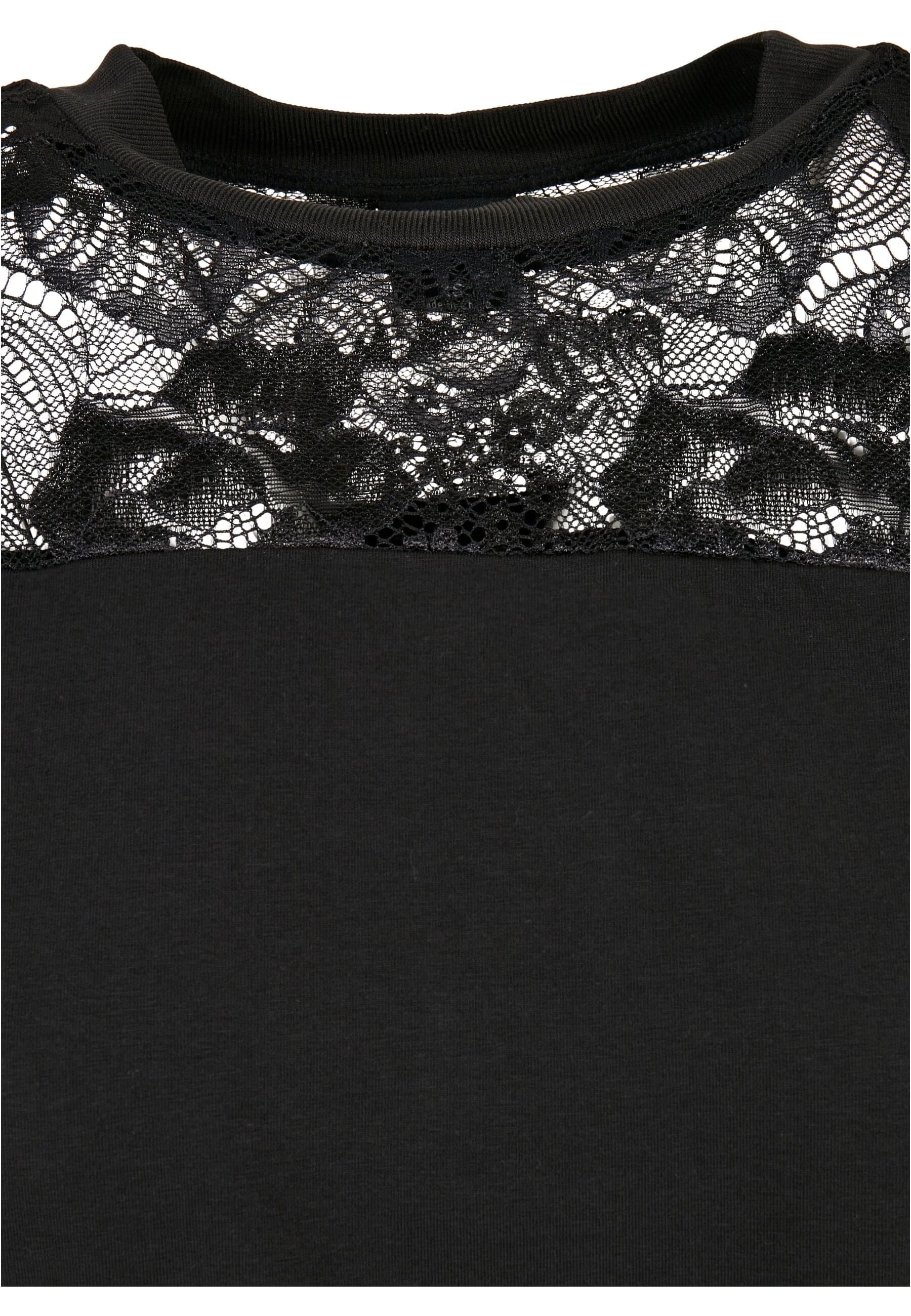 URBAN CLASSICS T-Shirt »Urban Classics Damen Ladies Short Oversized Lace Tee«, (1 tlg.)