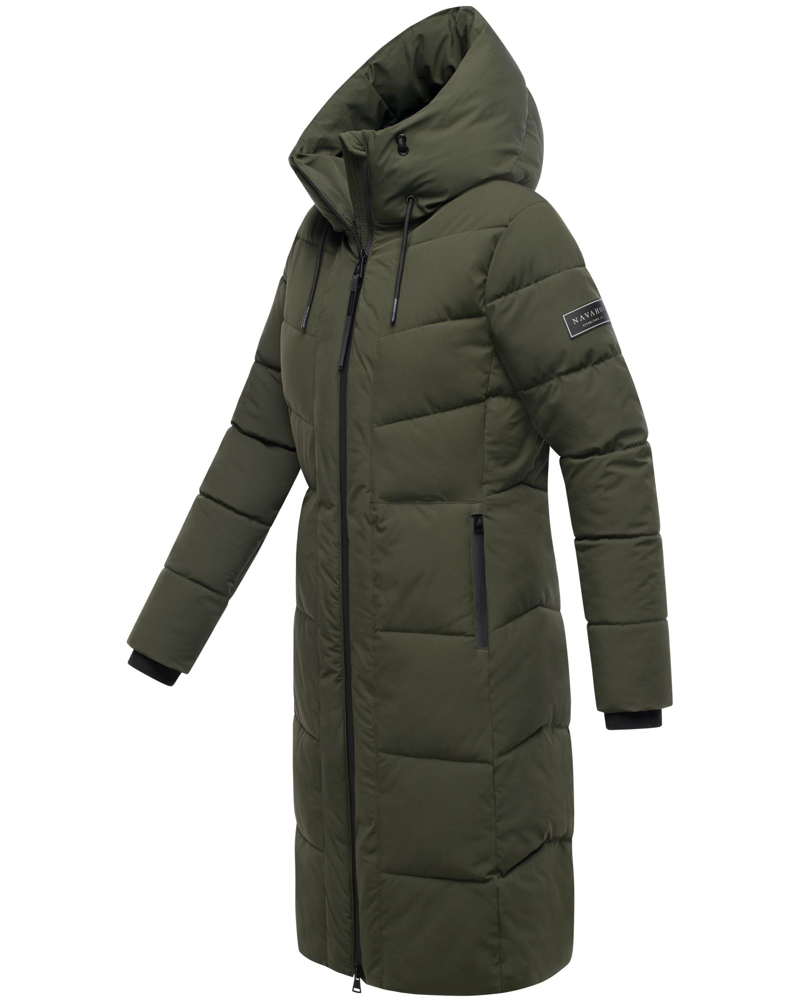 Navahoo Steppmantel »Schokokuss XIV«, Warmer Damen gesteppter Wintermantel mit Kapuze